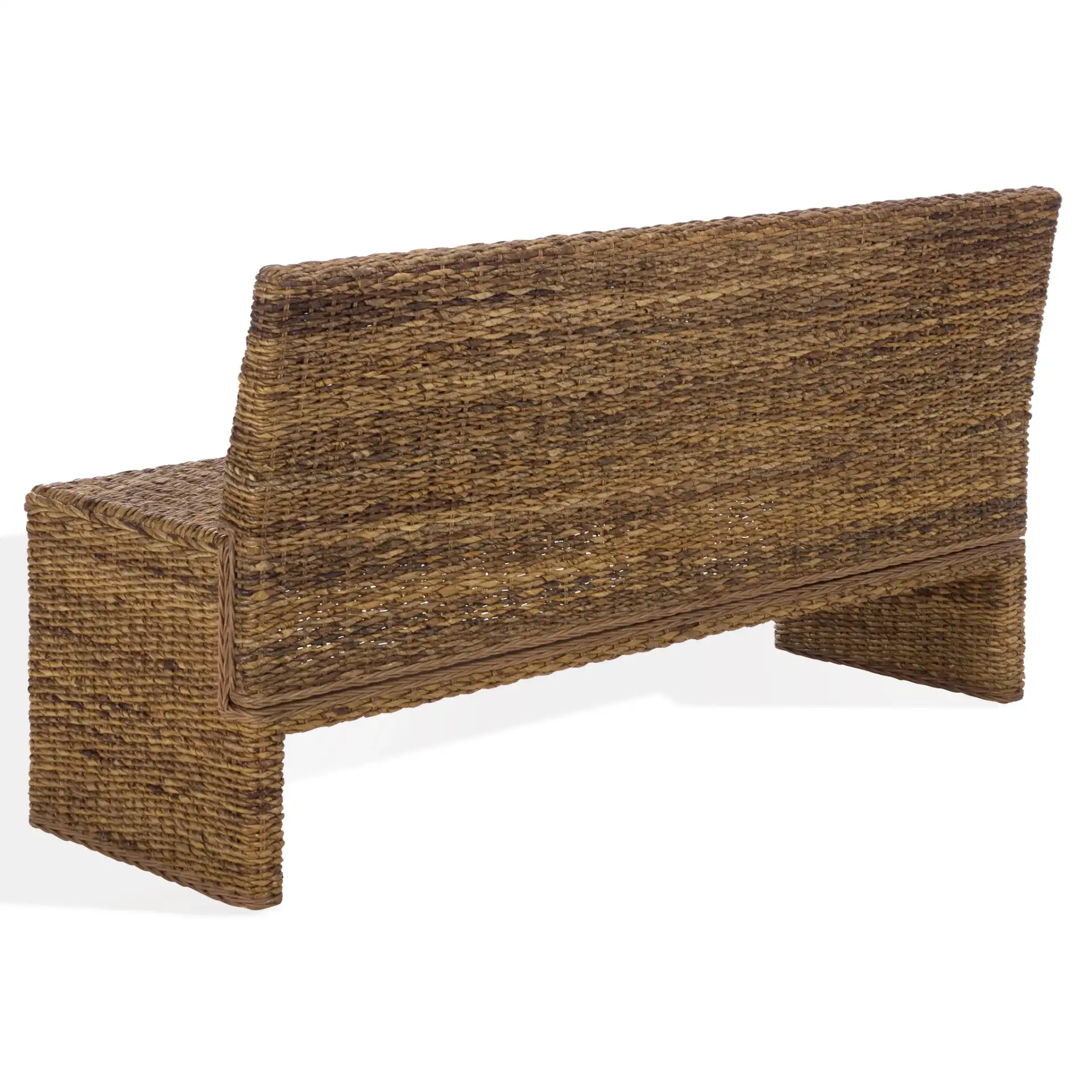 Graylee Abaca Bench in Natural, detail view