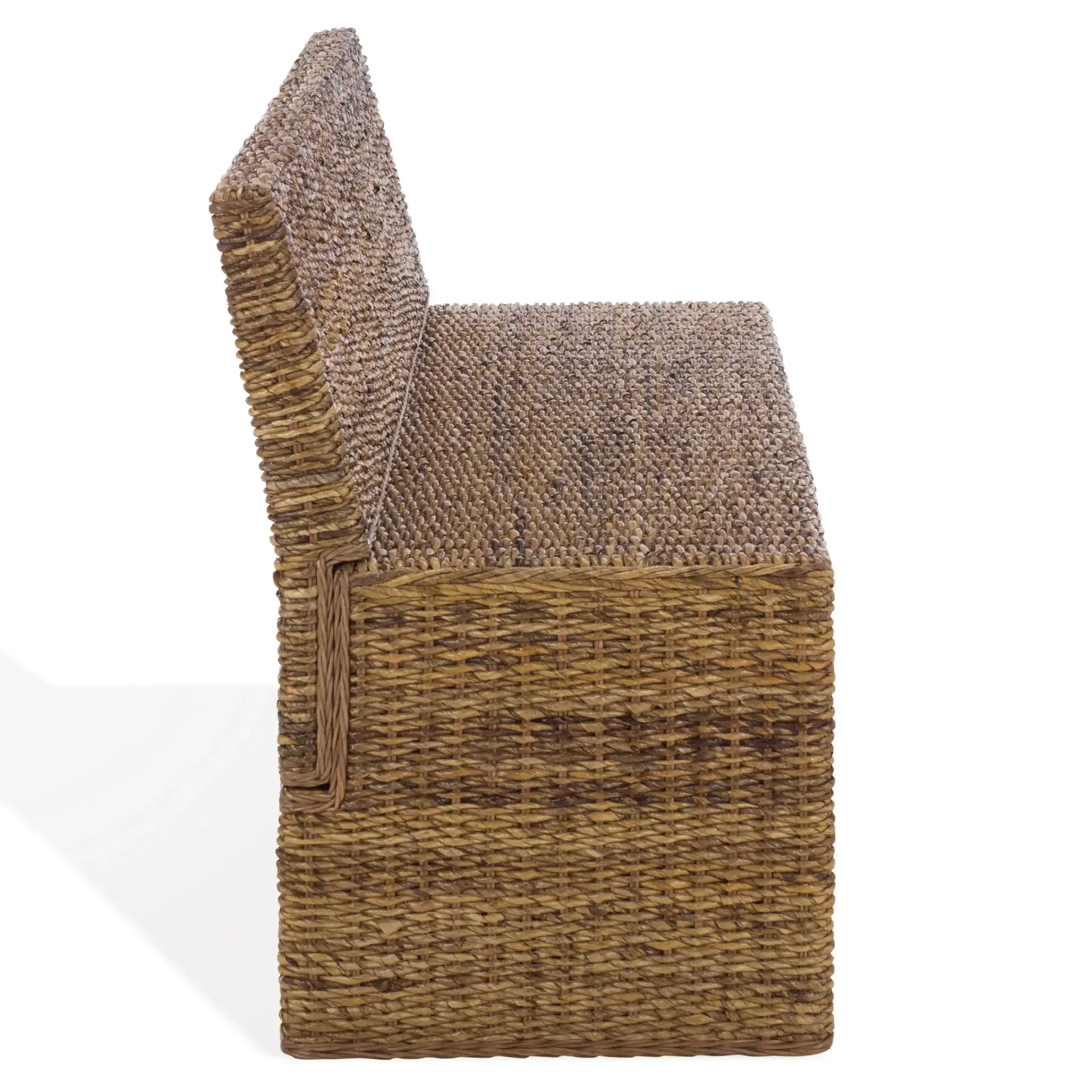 Graylee Abaca Bench in Natural, detail view