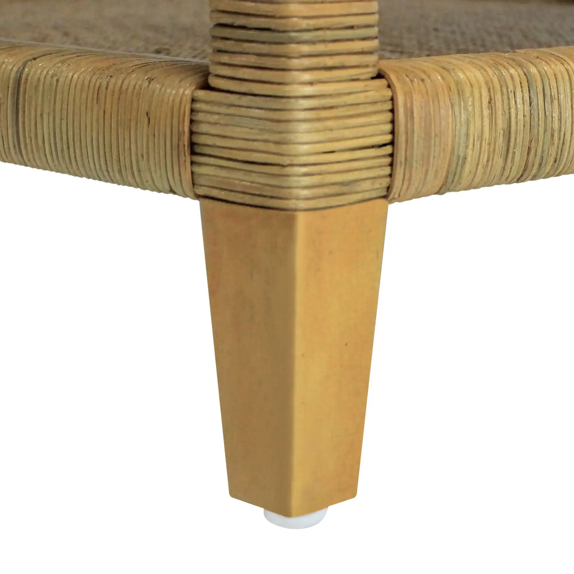 Lambert Rattan Nightstand in Natural, detail view