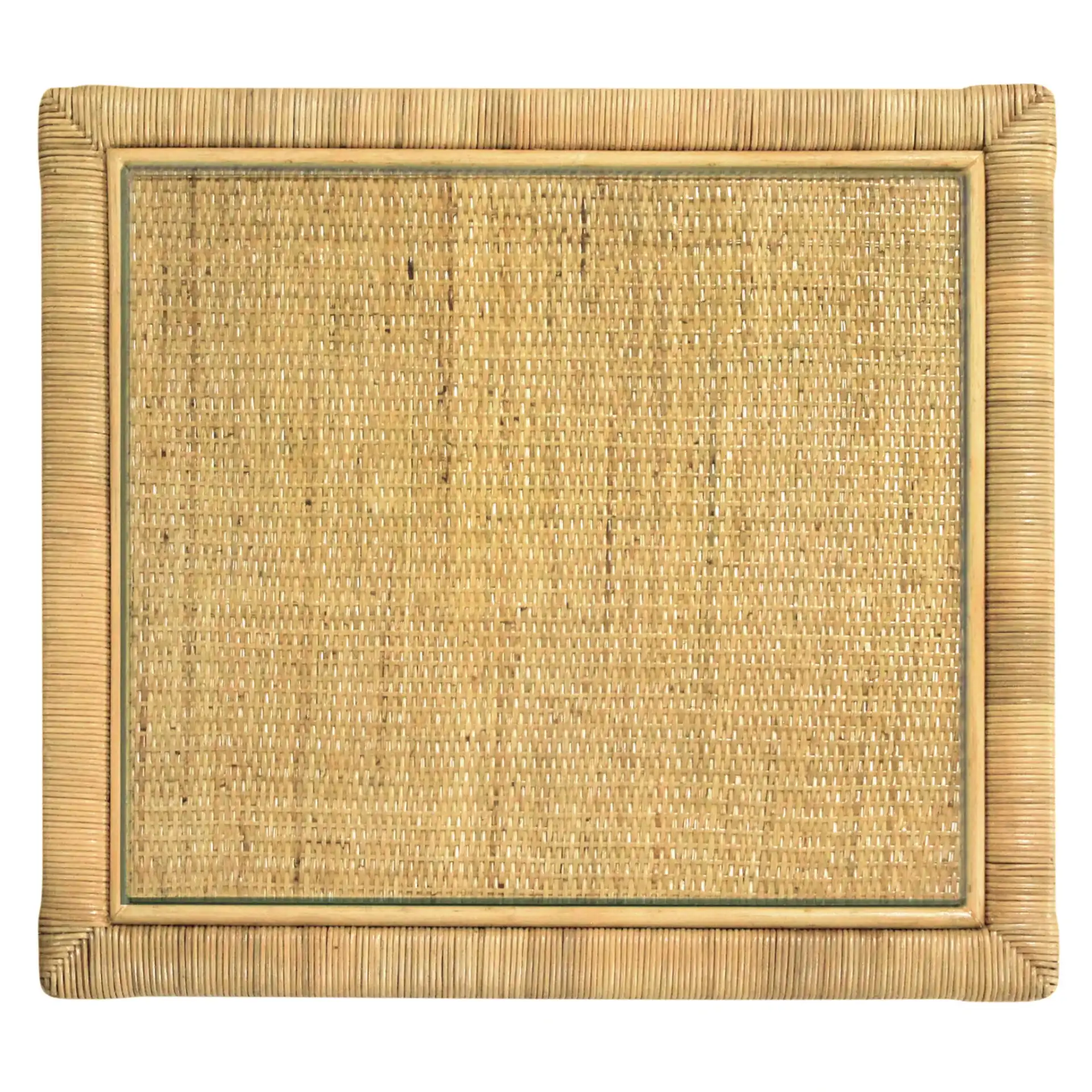 Lambert Rattan Nightstand in Natural, detail view