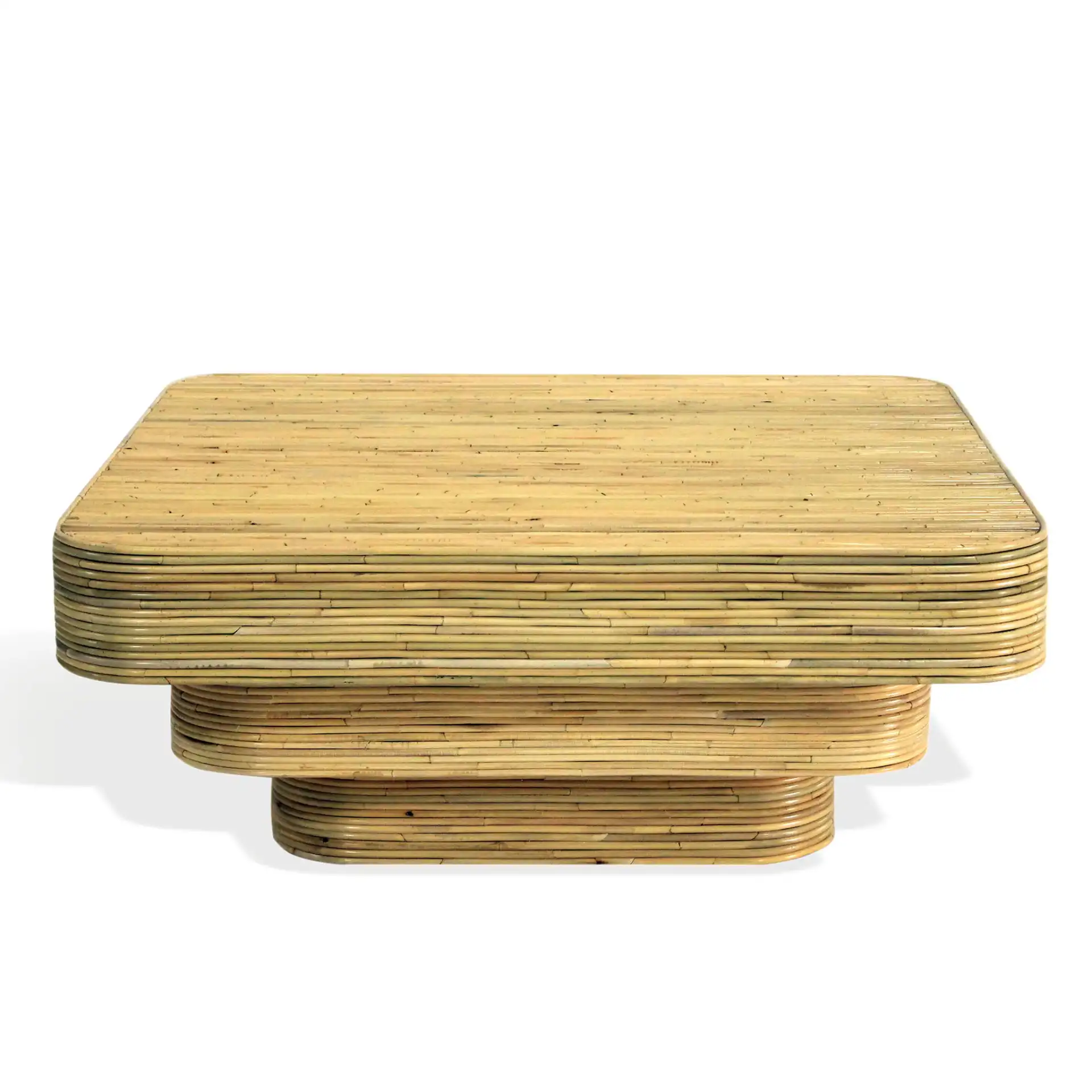 Maryellen Rattan Coffee Table in Natural, detail view