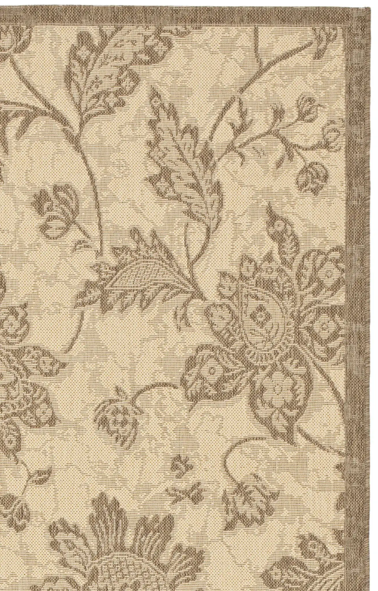 Courtyard Floral Jacobean Outdoor Rug