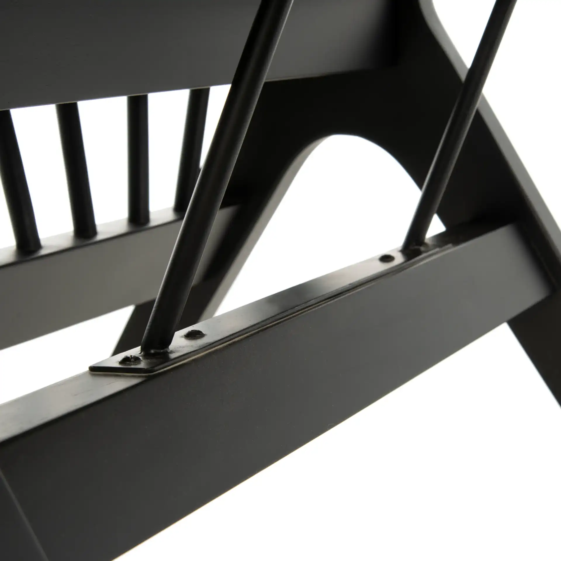 Noah Spindle Dining Chair (Set of 2) in Black / Beige in a styled room