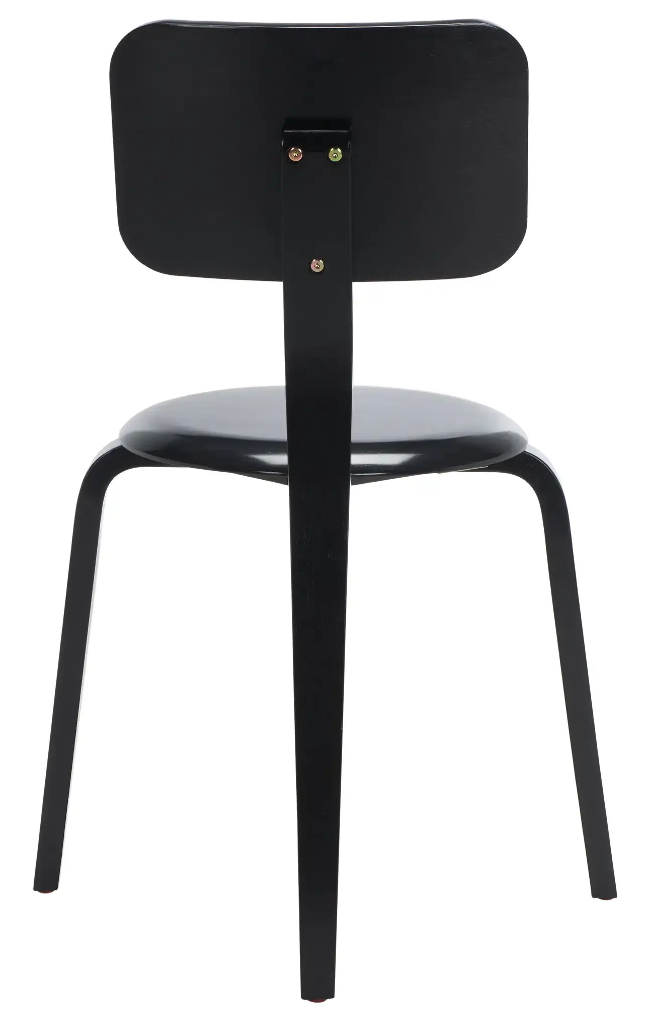 Luella Stackable Dining Chair (Set of 2) in Black, detail view