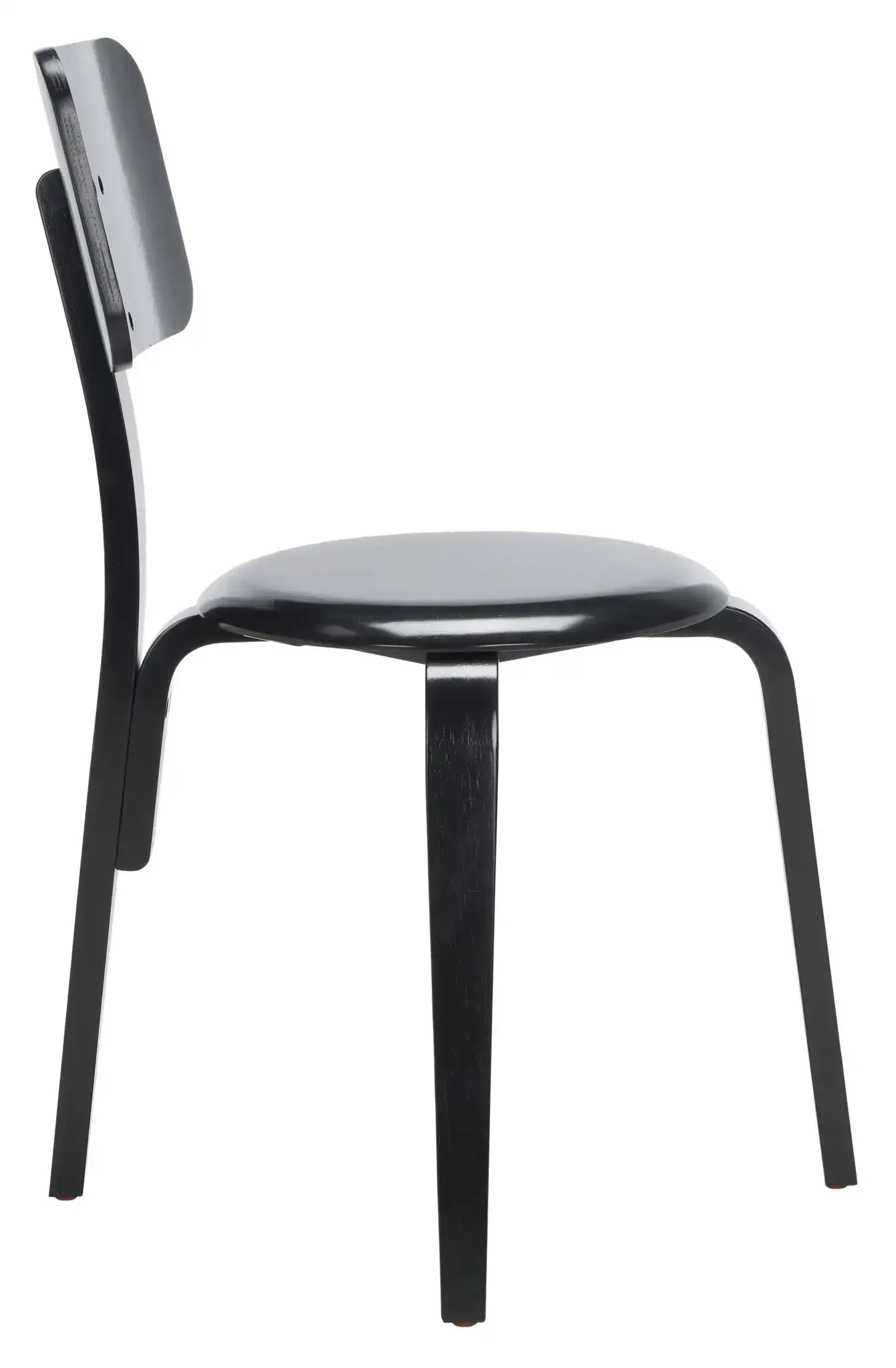 Luella Stackable Dining Chair (Set of 2) in Black, detail view