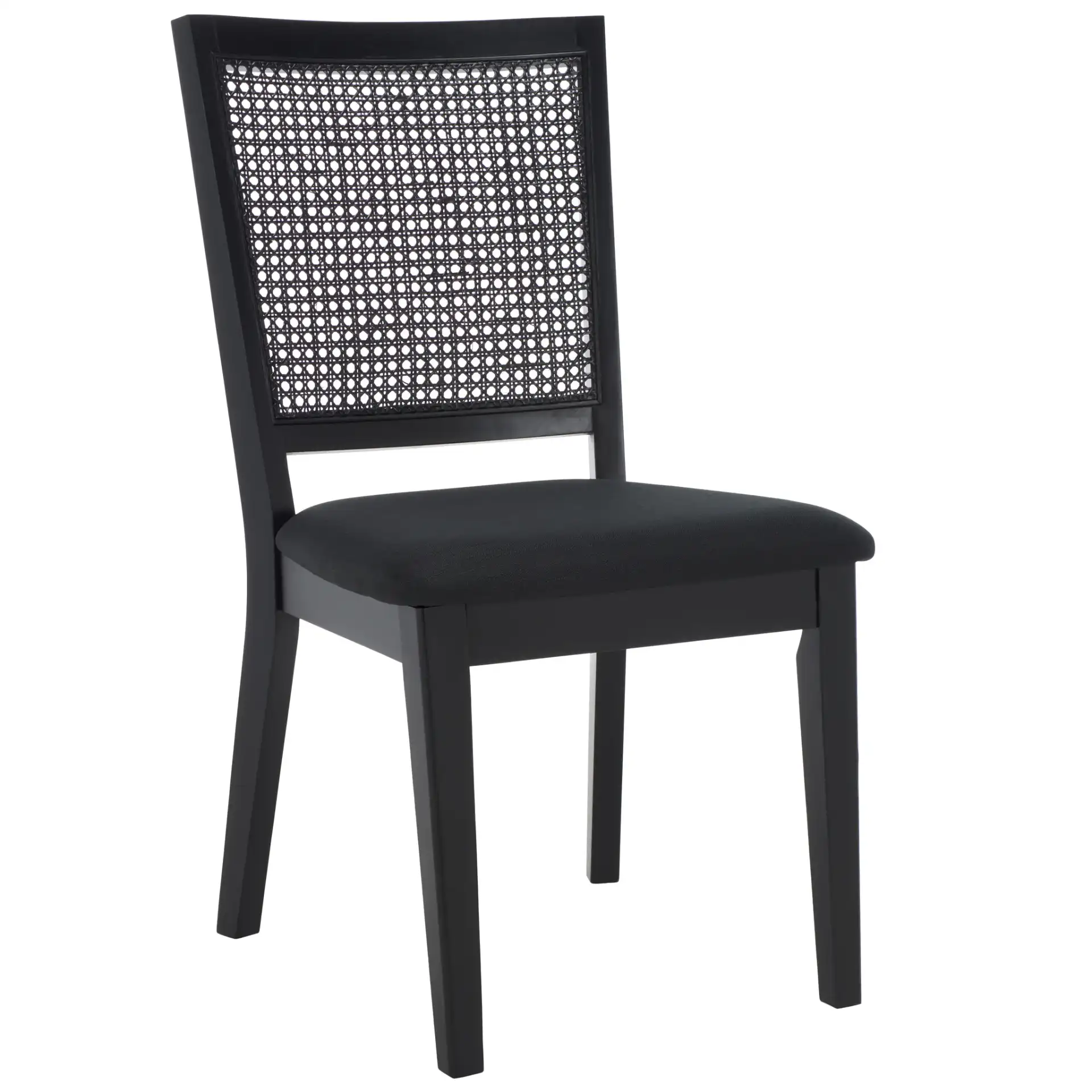 Black / Black Rattan