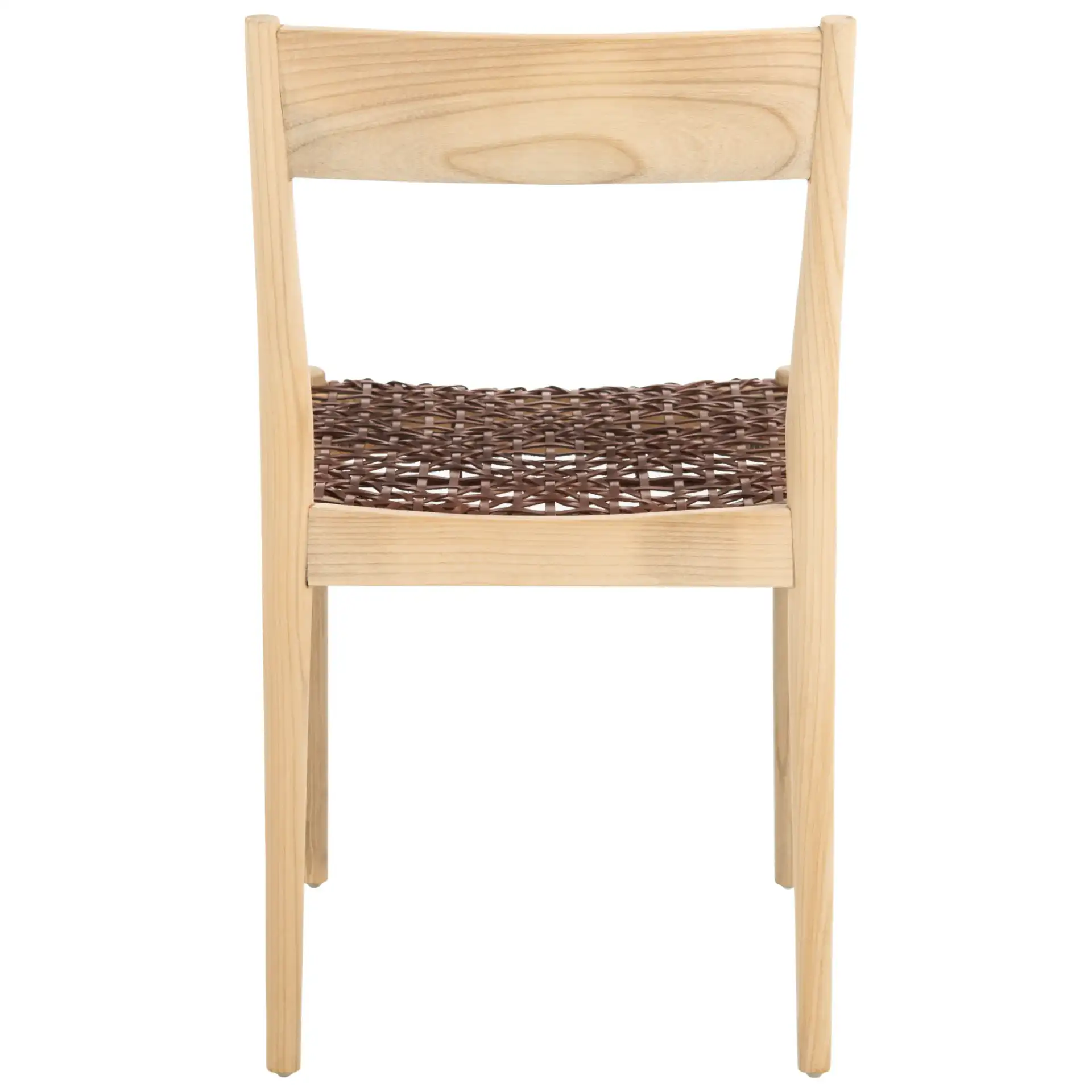 Pranit Dining Chair (Set of 2) in Cognac / Natural, detail view
