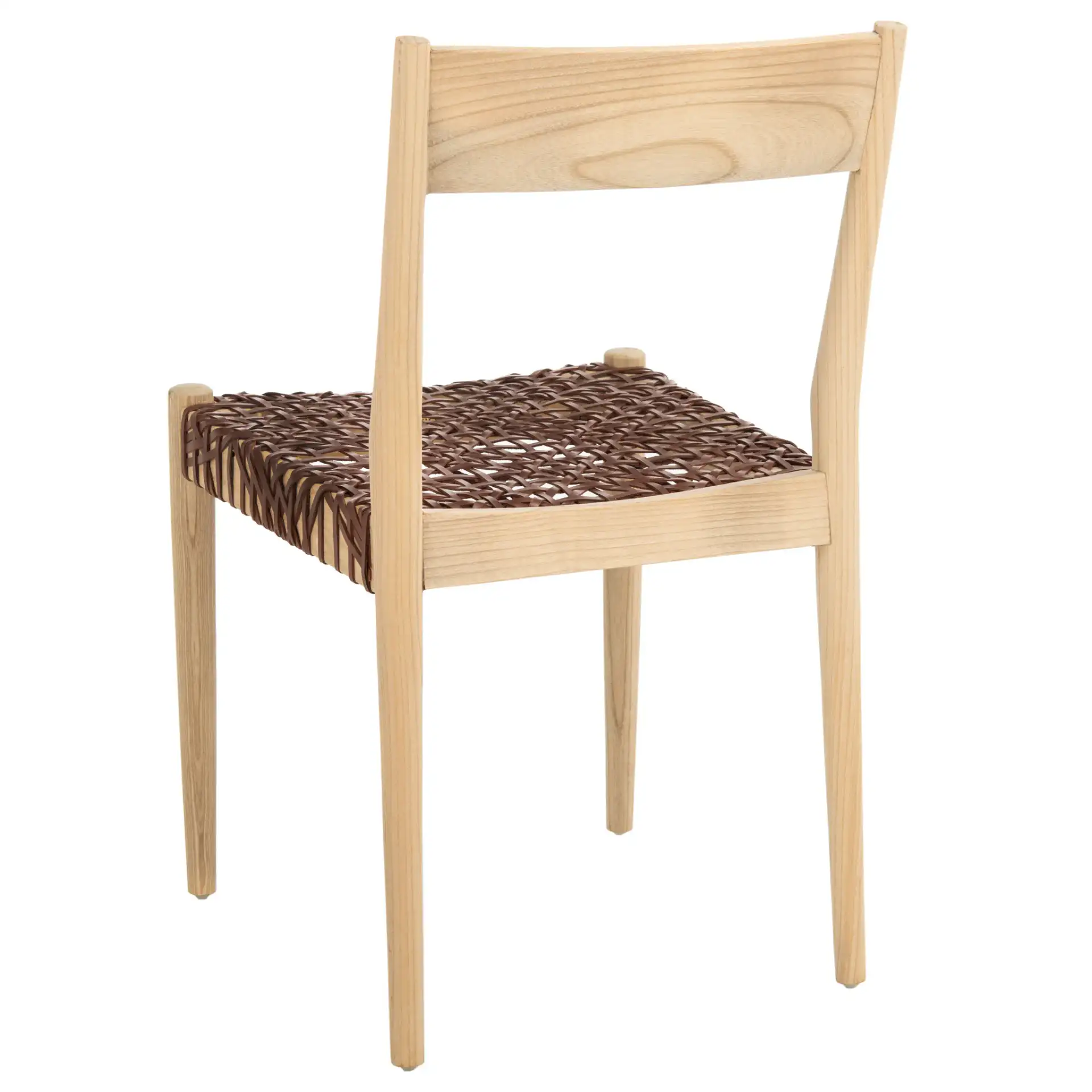 Pranit Dining Chair (Set of 2) in Cognac / Natural, detail view