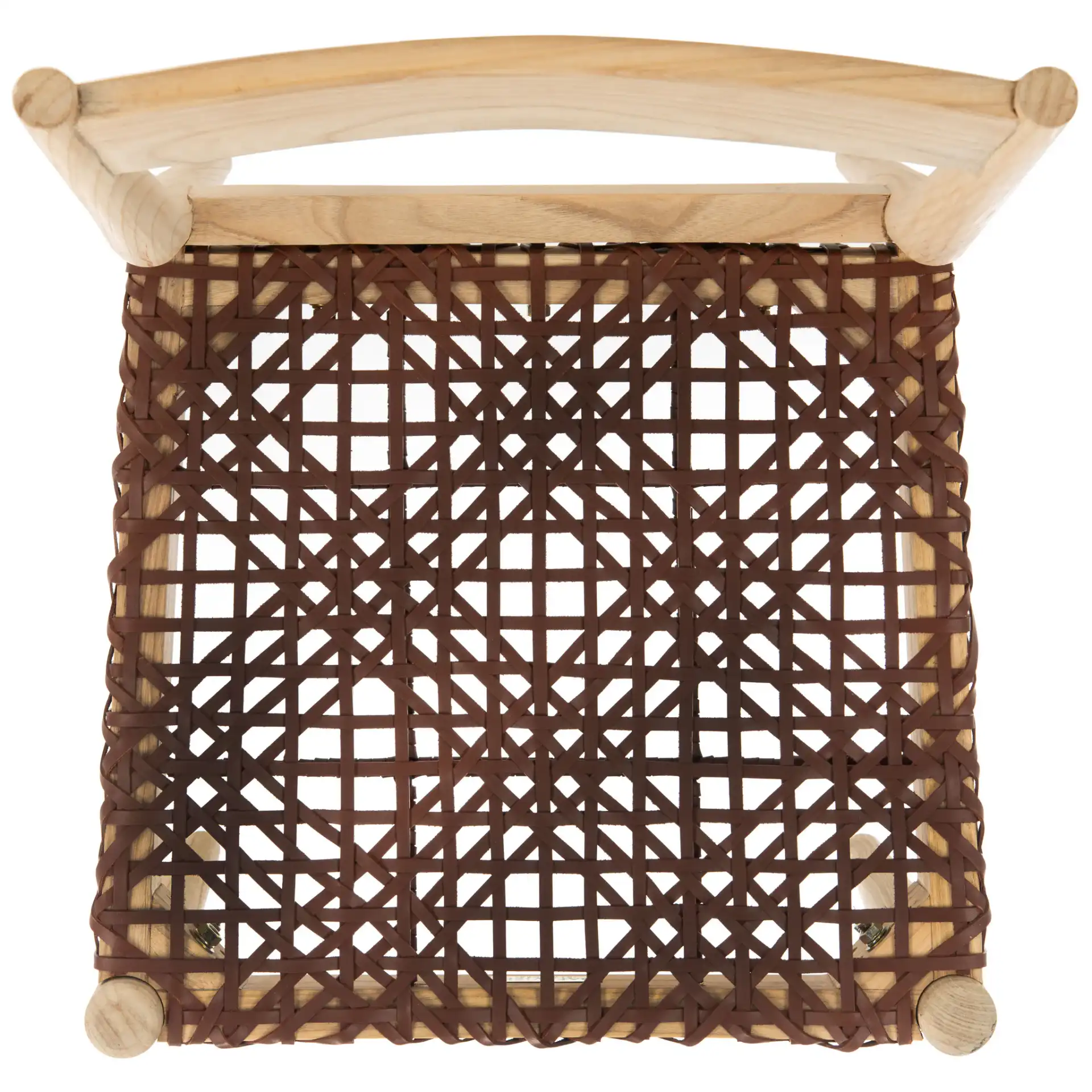 Pranit Dining Chair (Set of 2) in Cognac / Natural, detail view