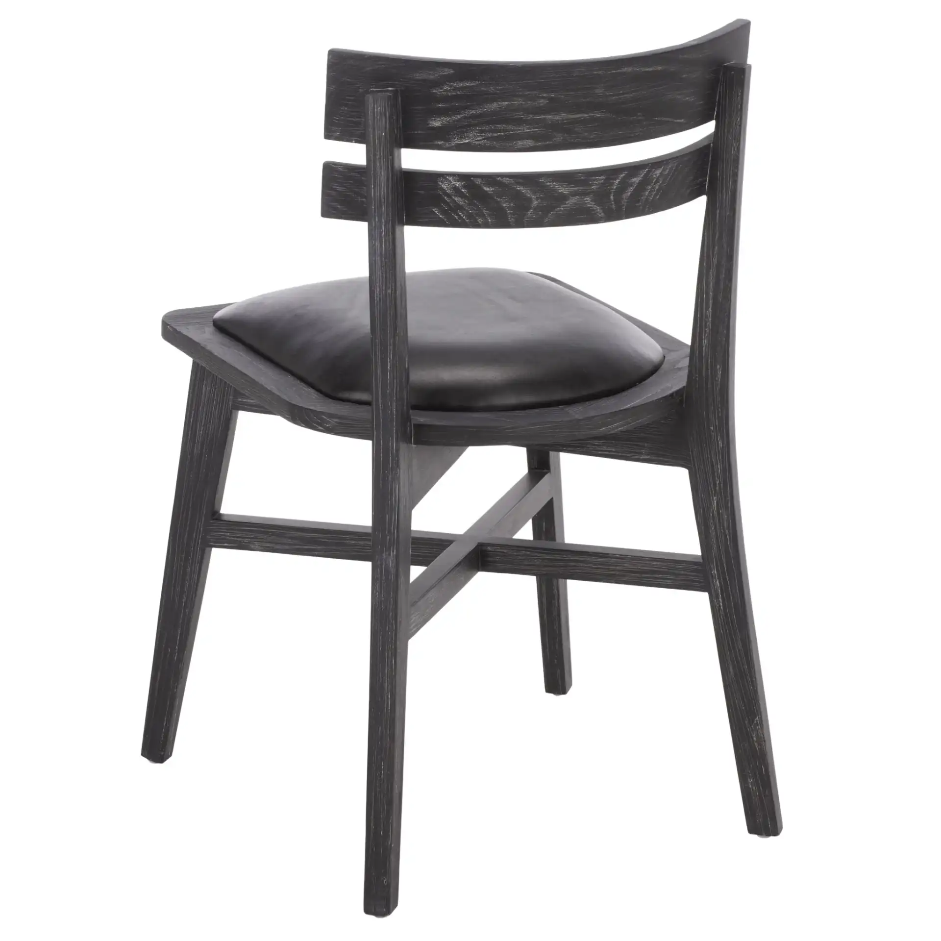Casper Dining Chair in Black Wash / Black, detail view