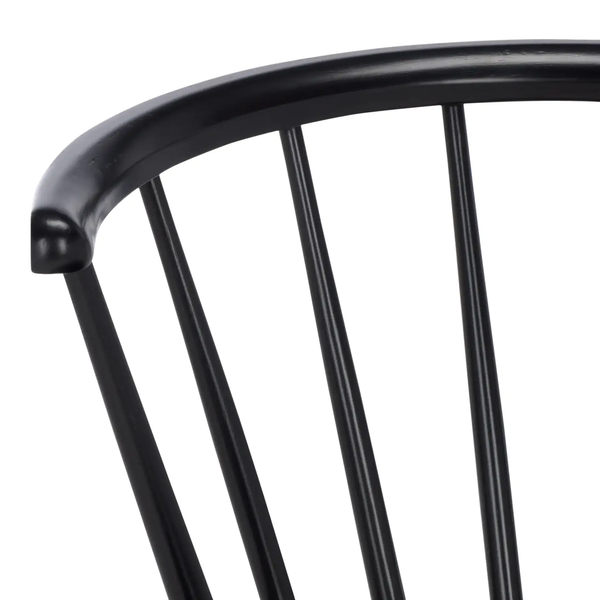 Ceres Dining Chair (Set of 2) in Black in a styled room