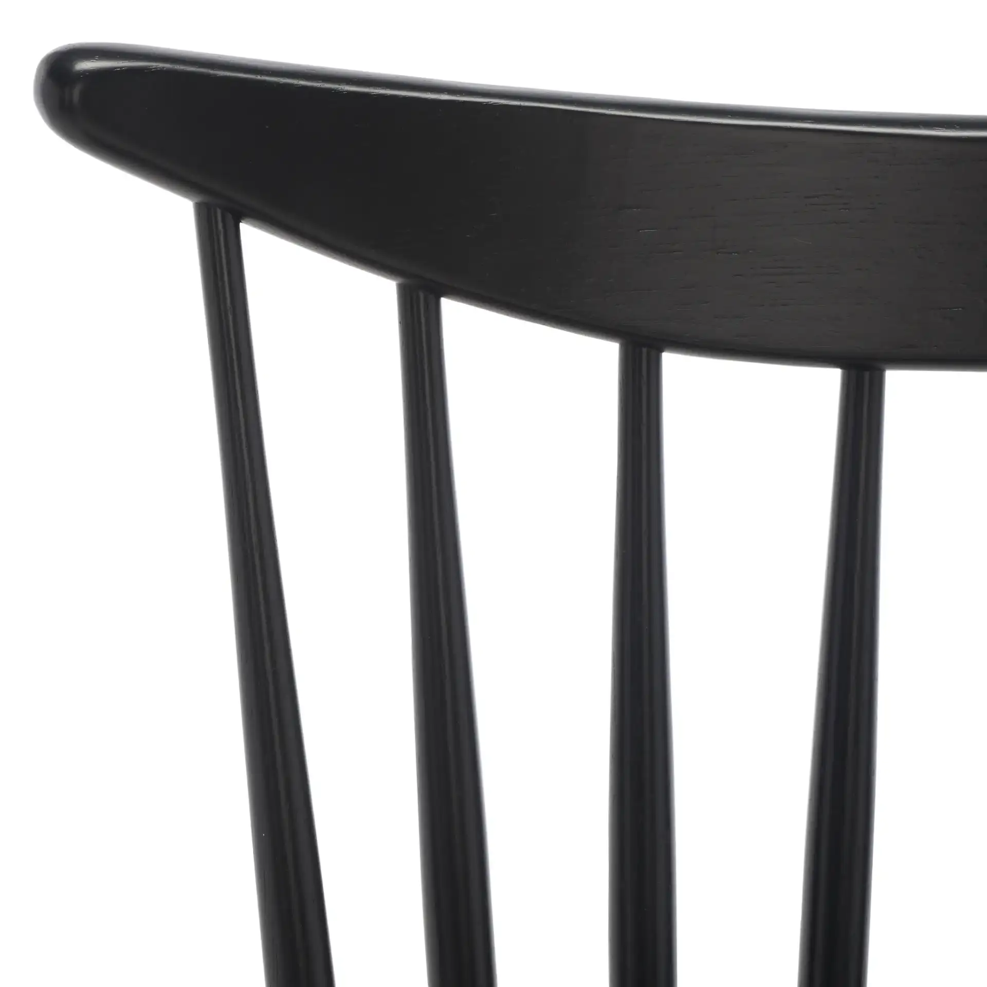 Jodan Dining Chair (Set of 2) in Black in a styled room