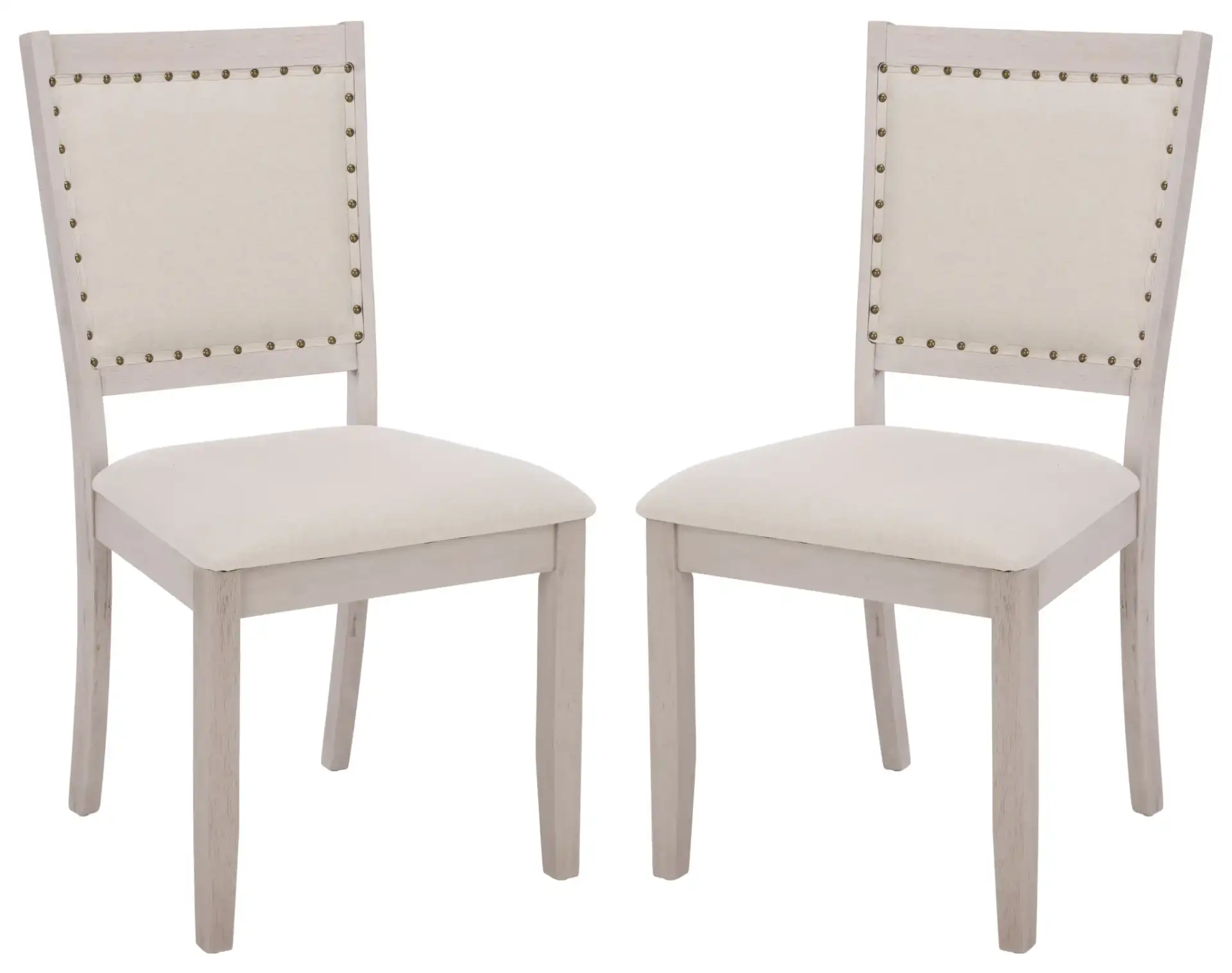 Greyes Dining Chair (Set of 2) in Cream / Gray, detail view