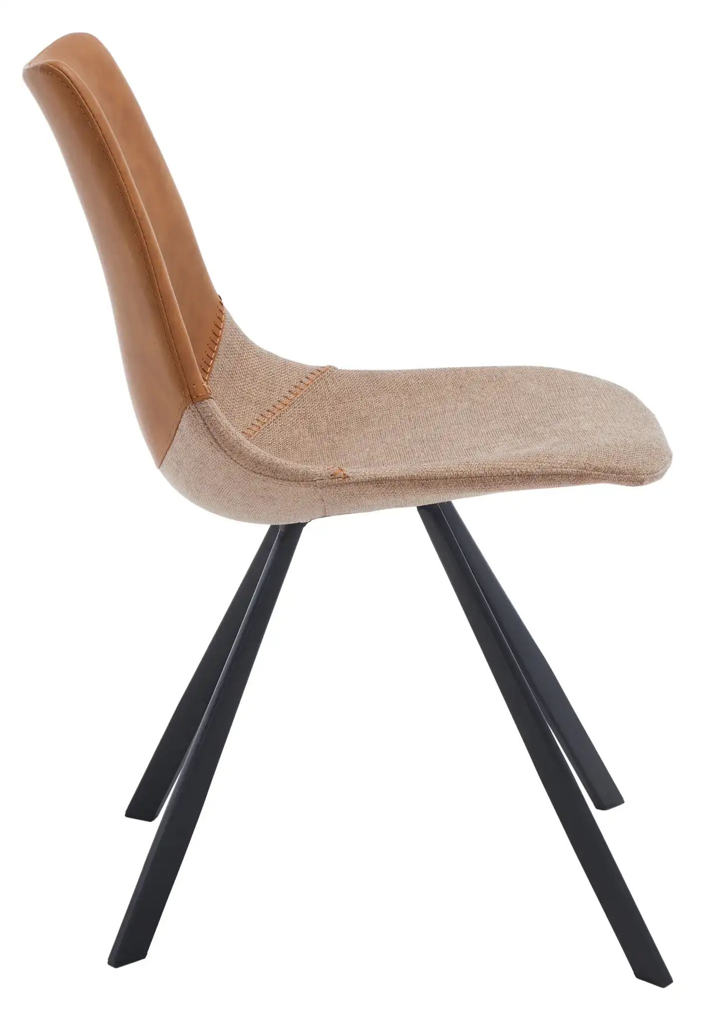 Greer Dining Chair (Set of 2) in Cognac, detail view