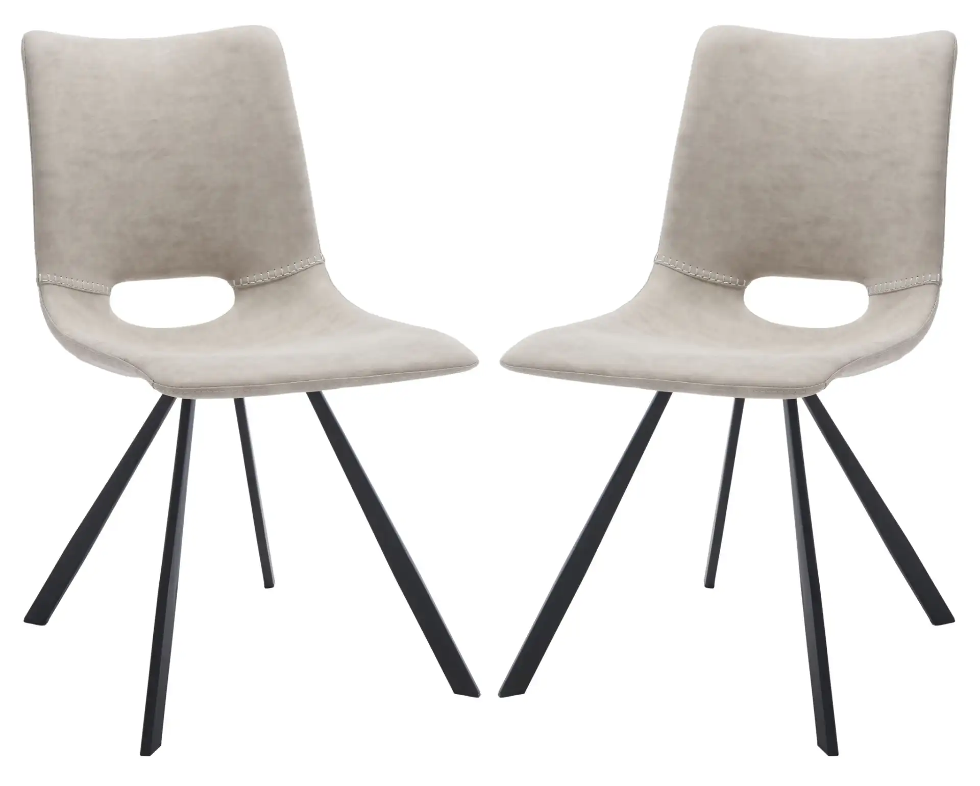 Mika Dining Chair (Set of 2) in Cigar Brown
