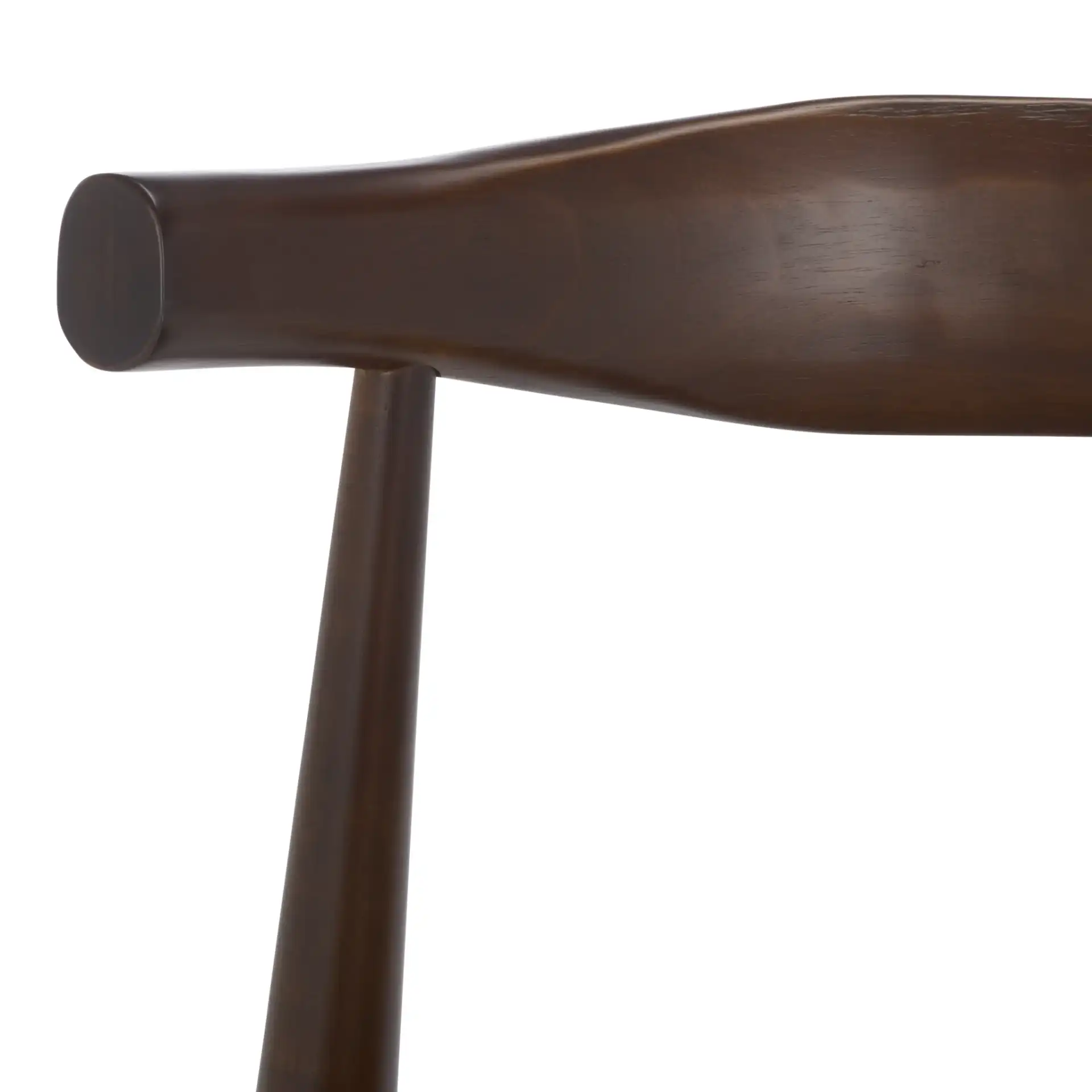 Elbow Dining Chair (Set of 2) in Olive / Espresso in a styled room