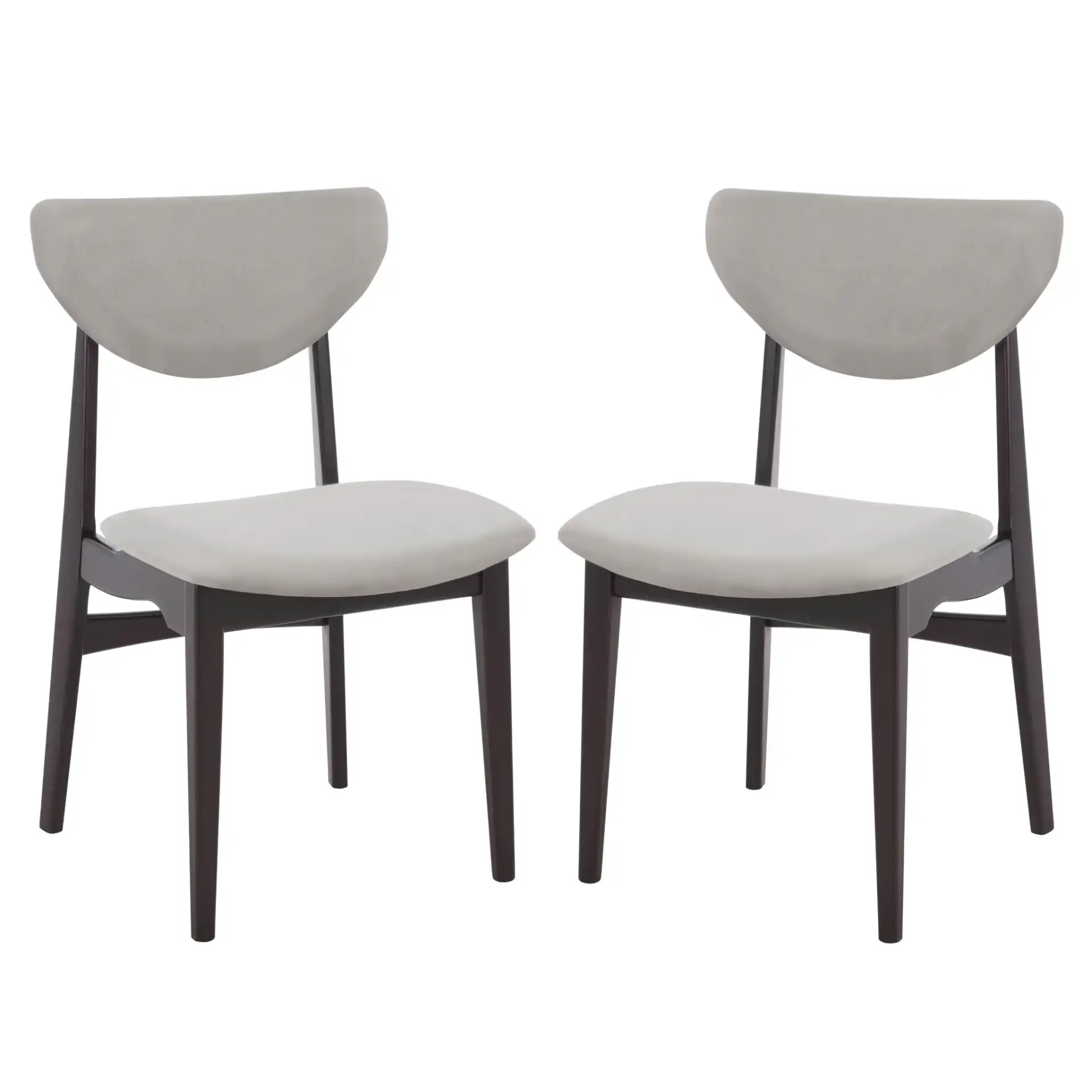 Botan Dining Chair (Set of 2) in Black / Gray, detail view