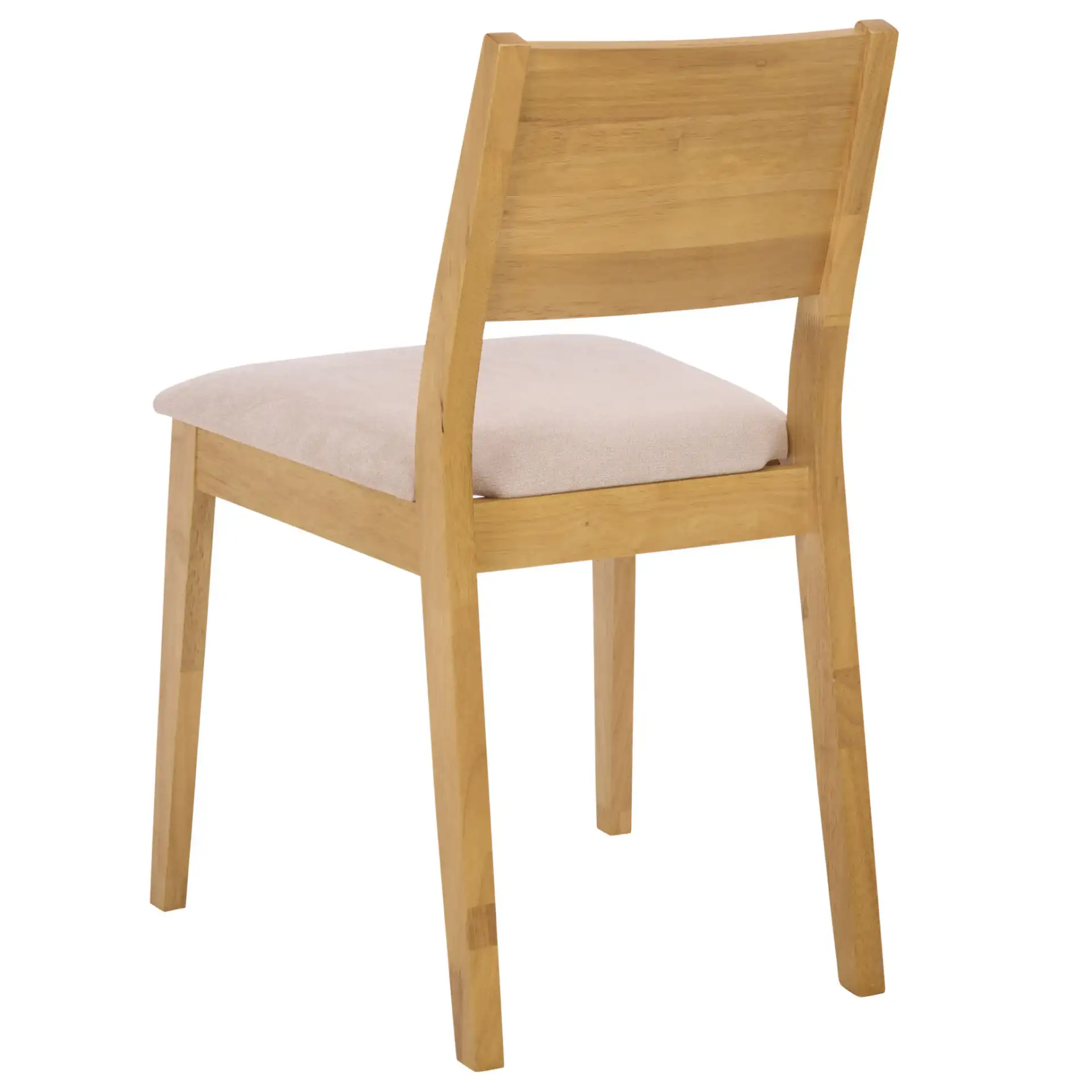 Kata Dining Chair (Set of 2) in Natural / Cream, detail view
