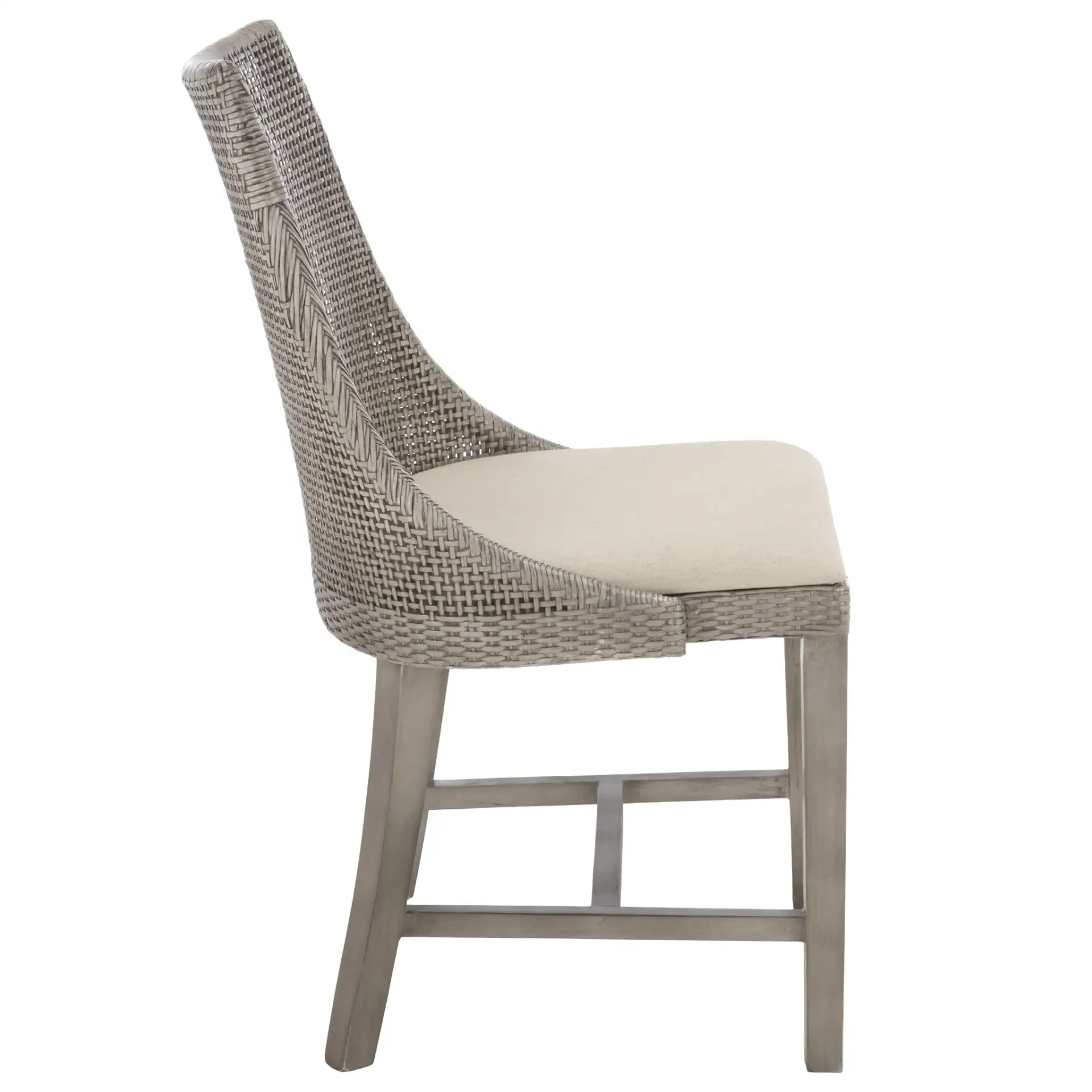 Daylon Dining Chair in Grey / White, detail view