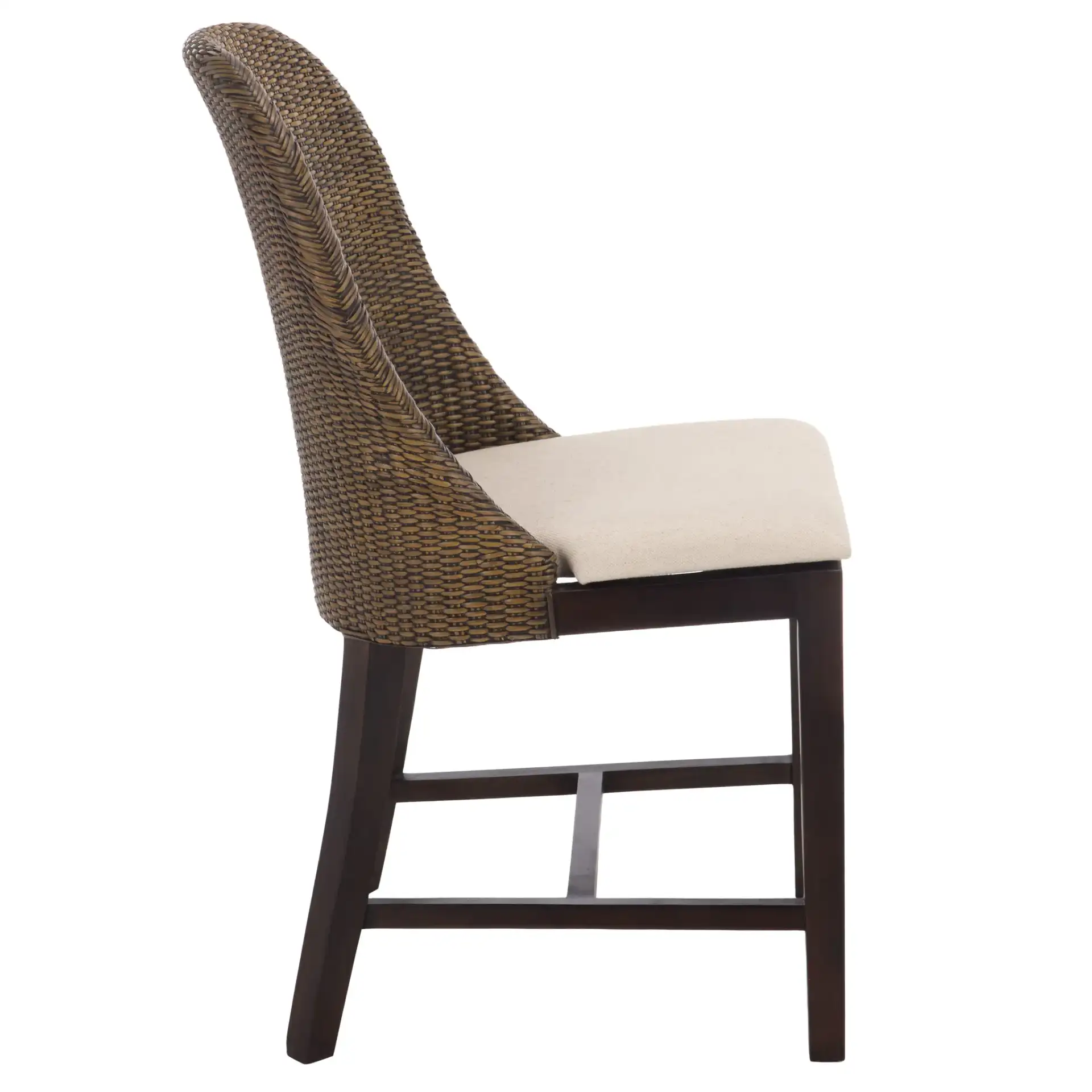 Maikon Dining Chair in Light Brown / White, detail view