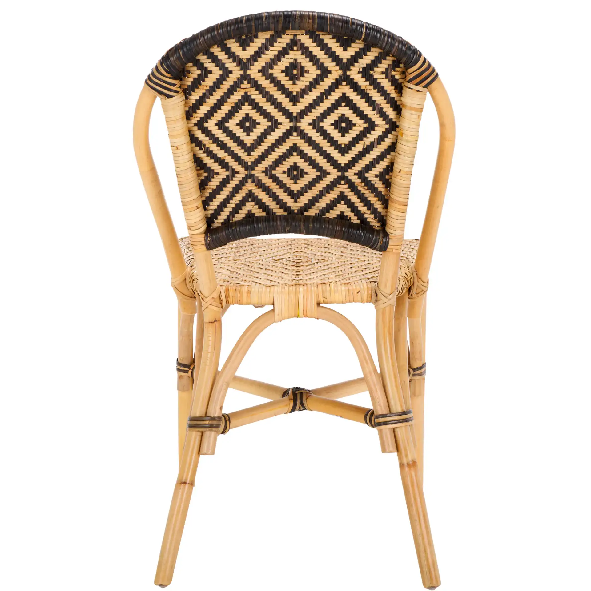 Callidora Dining Chair in Natural / Black, detail view