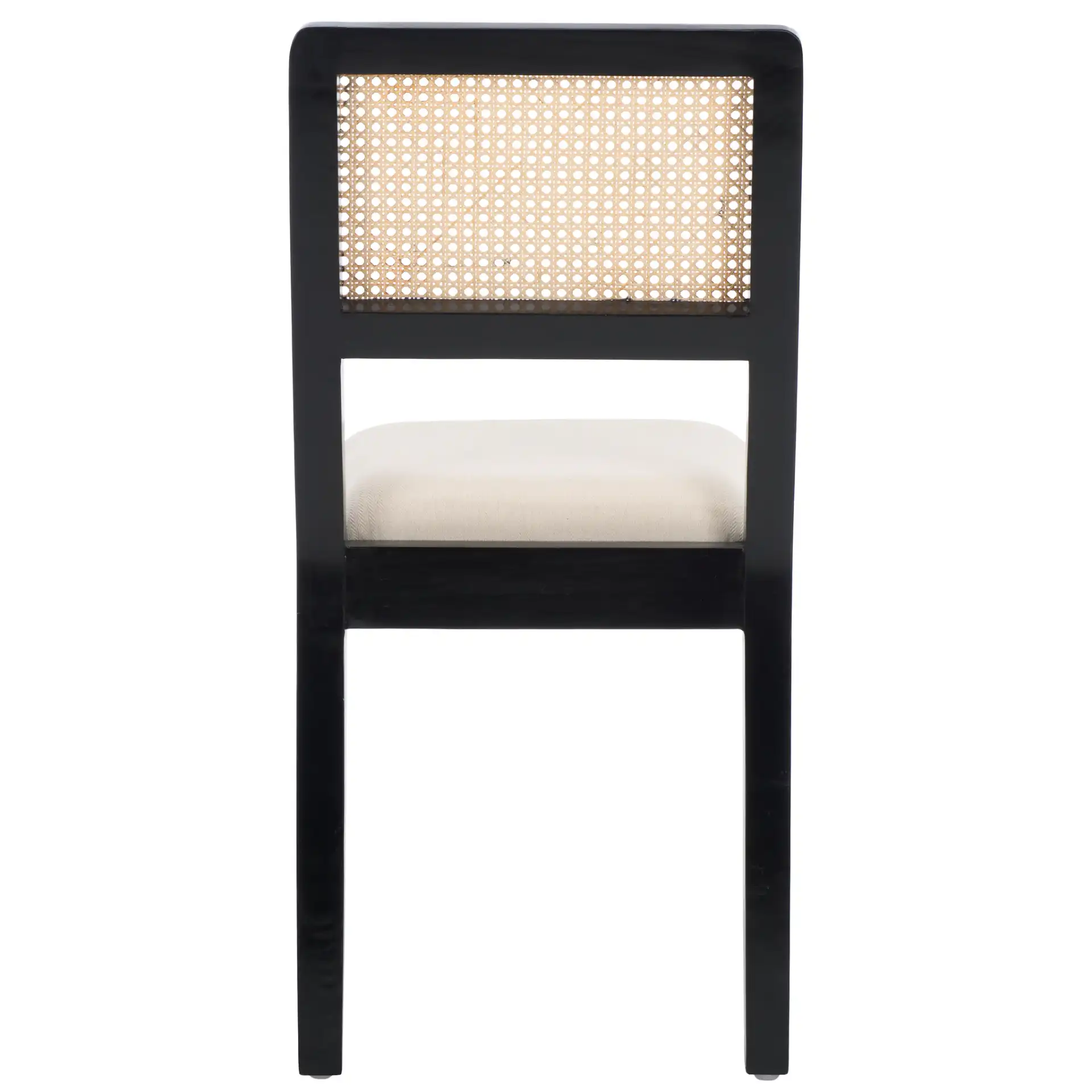 Suzetta Dining Chair in Natural / White, detail view