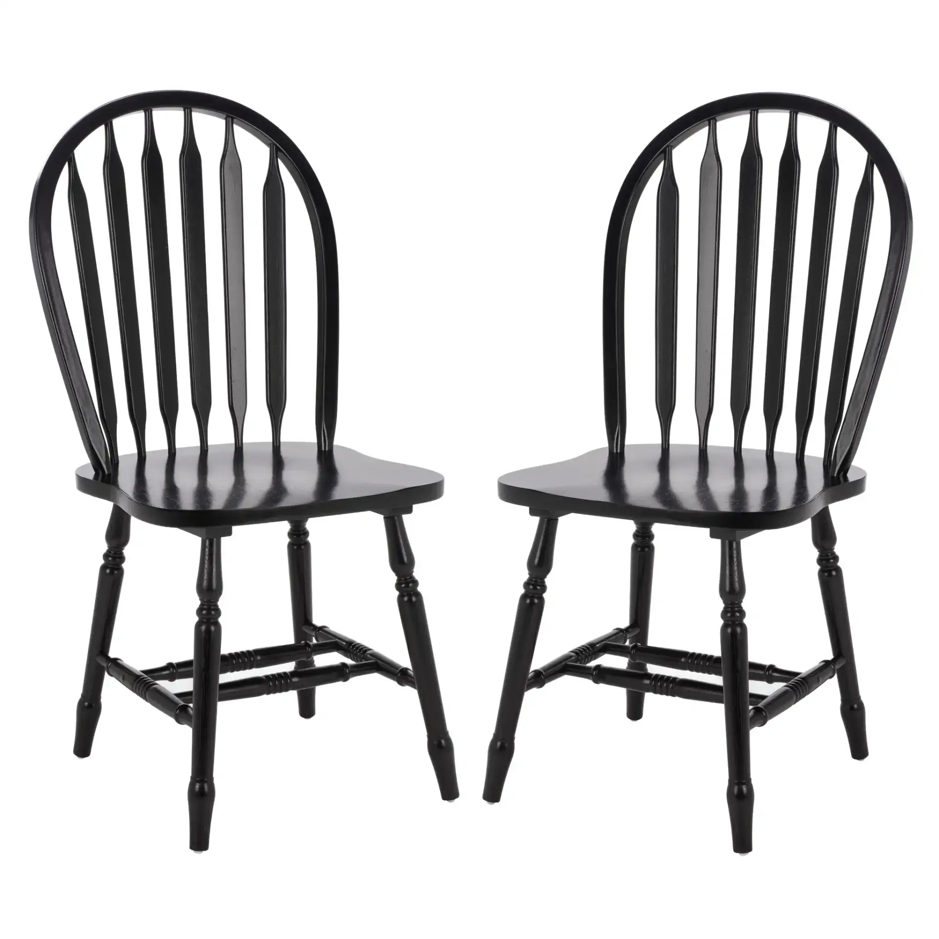 Fazel Dining Chairs (Set of 2) in Black, detail view