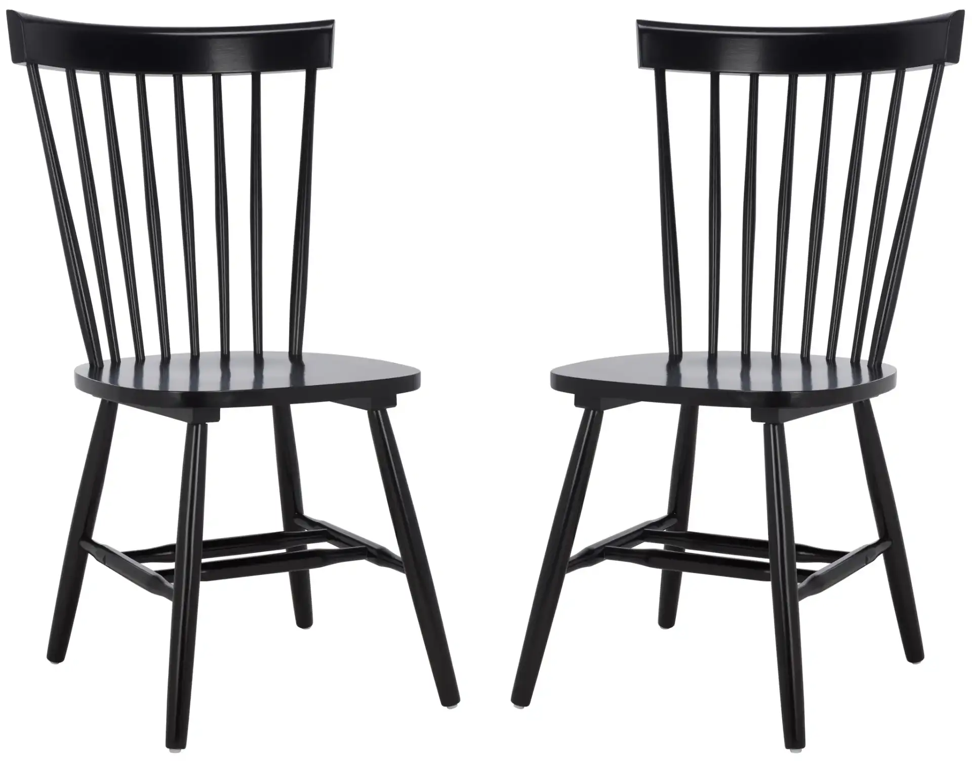 Novalyn Dining Chairs (Set Of 2) in Black, detail view