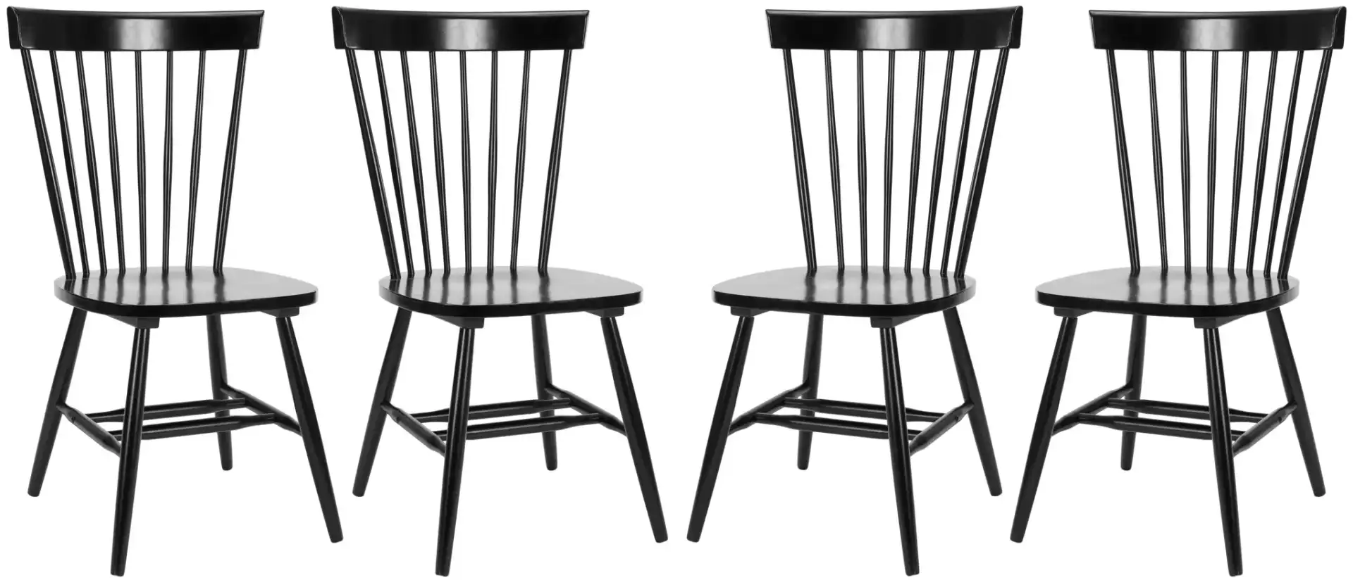 Novalyn Dining Chairs (Set Of 2) in Black, detail view