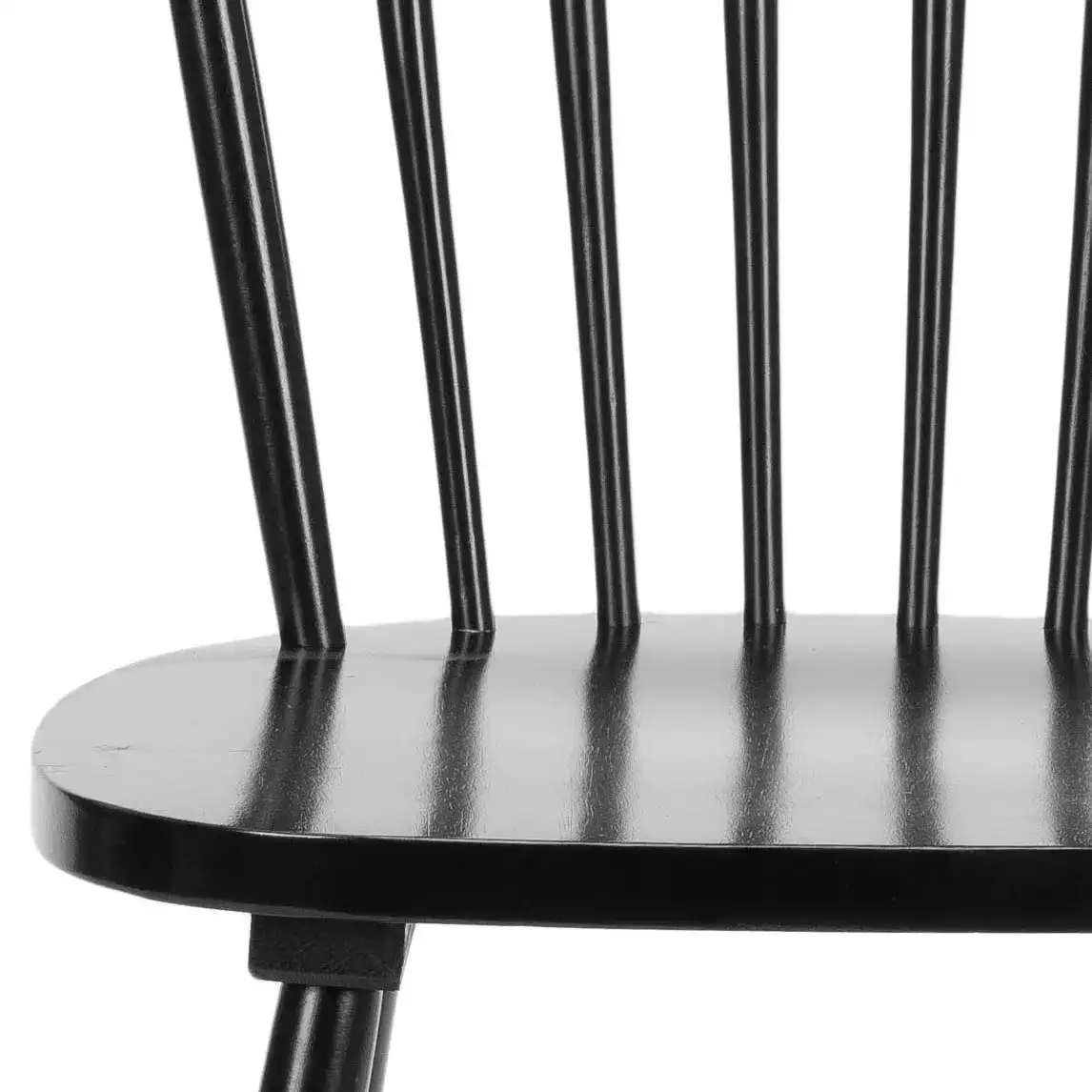 Novalyn Dining Chairs (Set Of 2) in Black, detail view