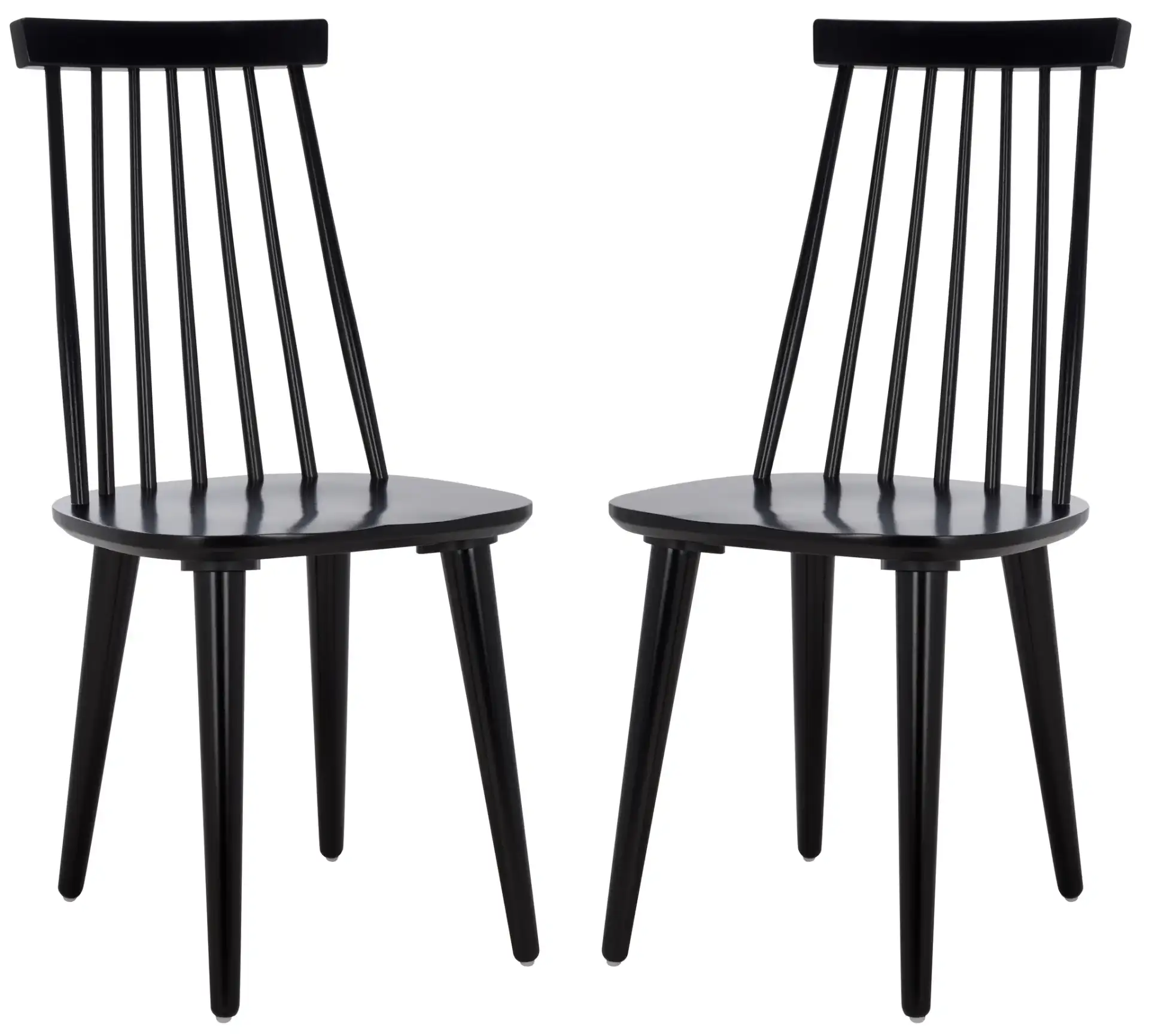 Raylin Dining Chairs (Set of 2) in Black, detail view