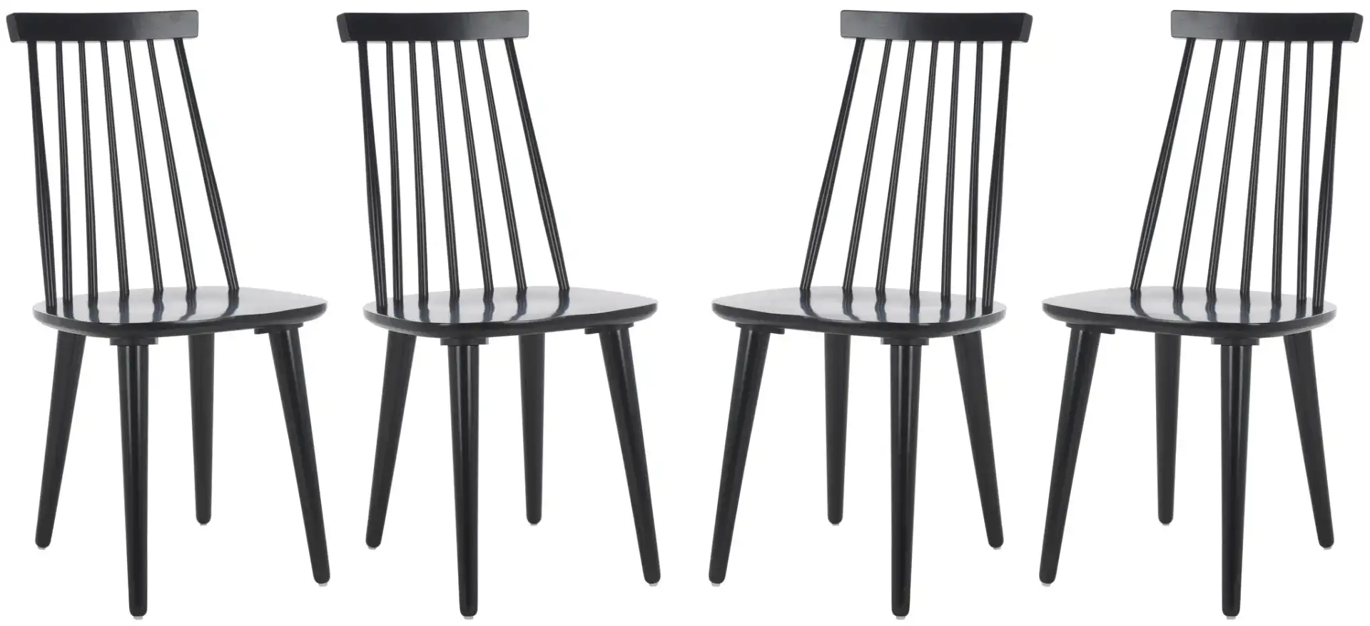 Raylin Dining Chairs (Set of 2) in Black, detail view