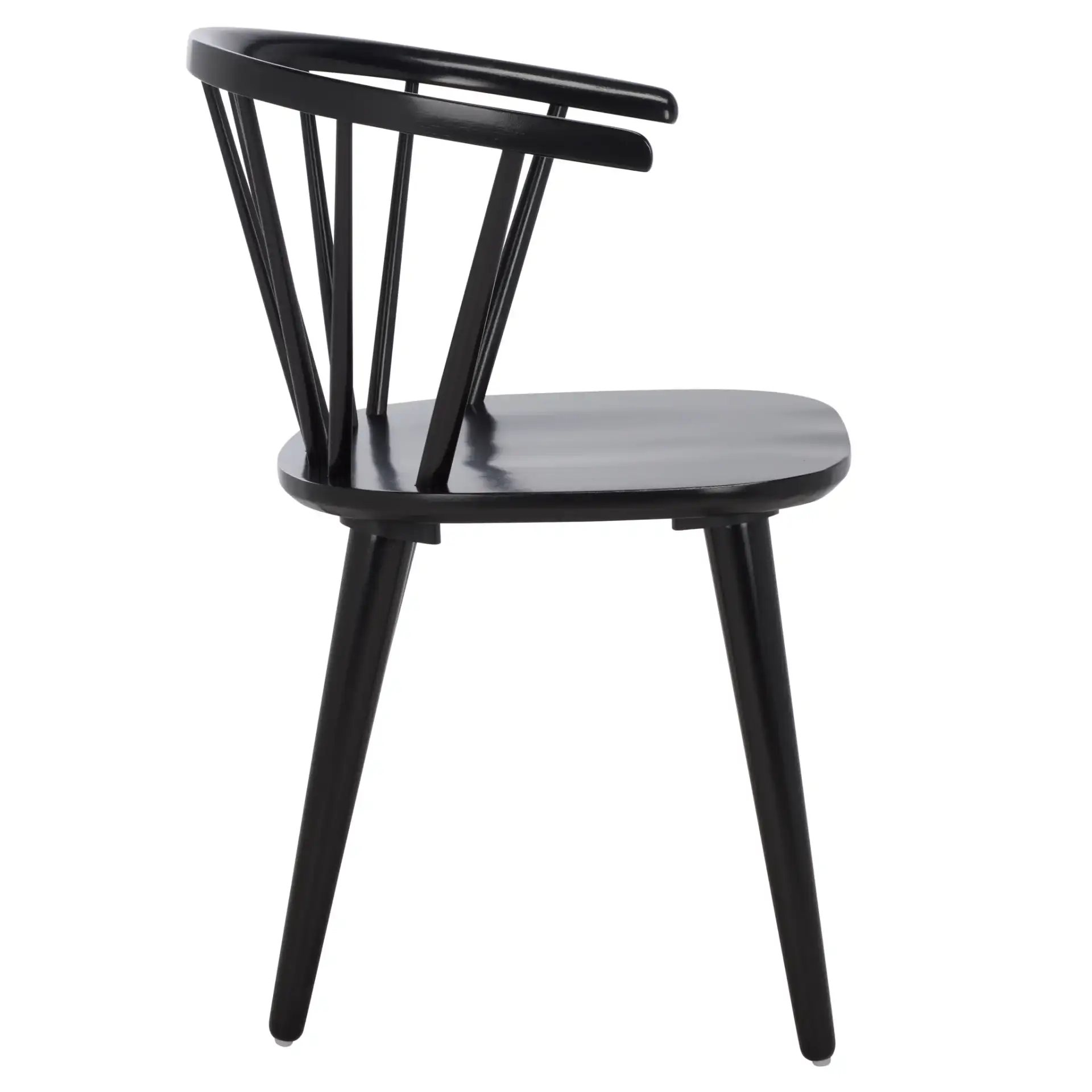 Mandalyn Dining Chairs (Set of 2) in Black, detail view