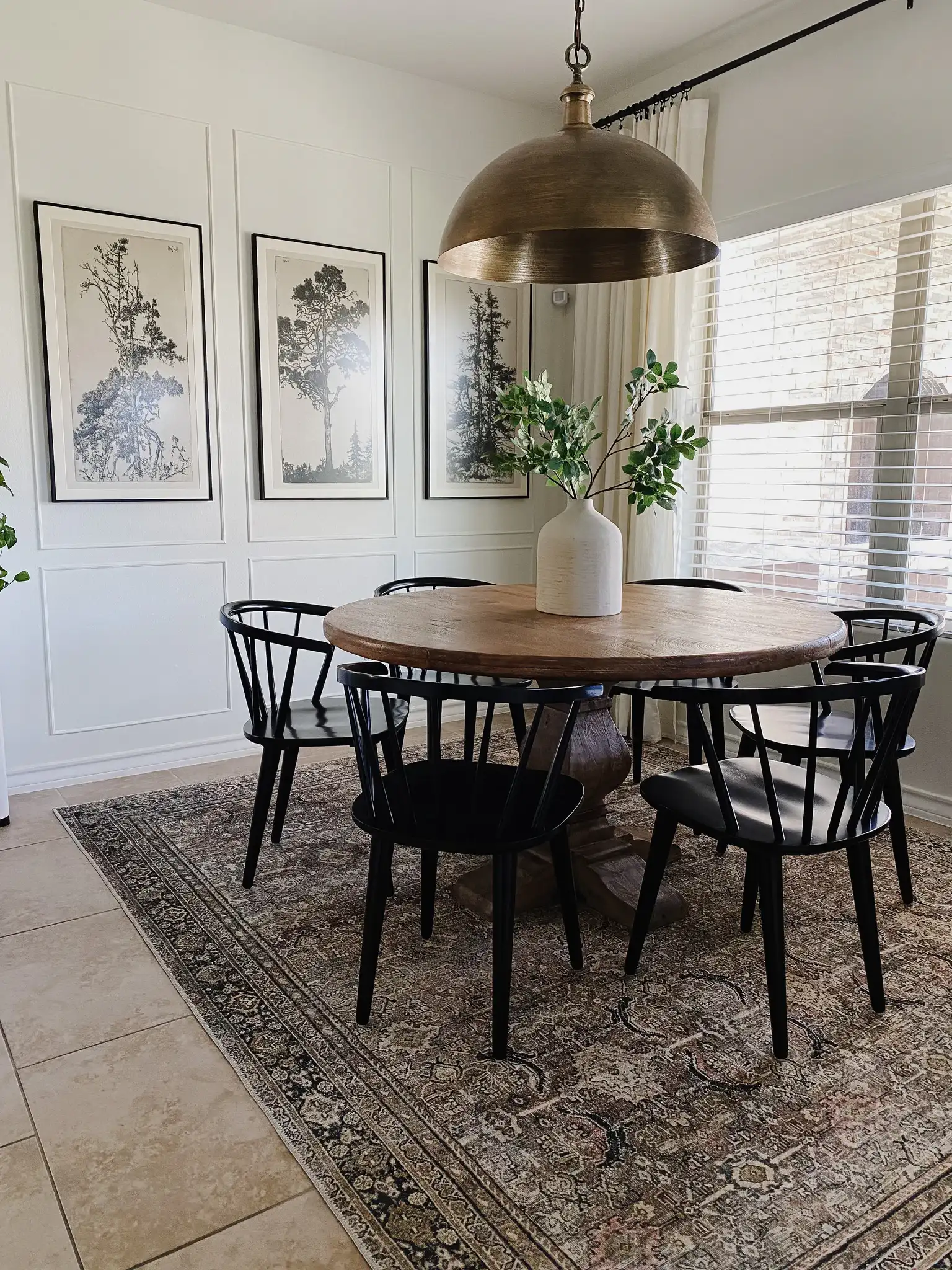 Mandalyn Dining Chairs (Set of 2) in Black in a styled room