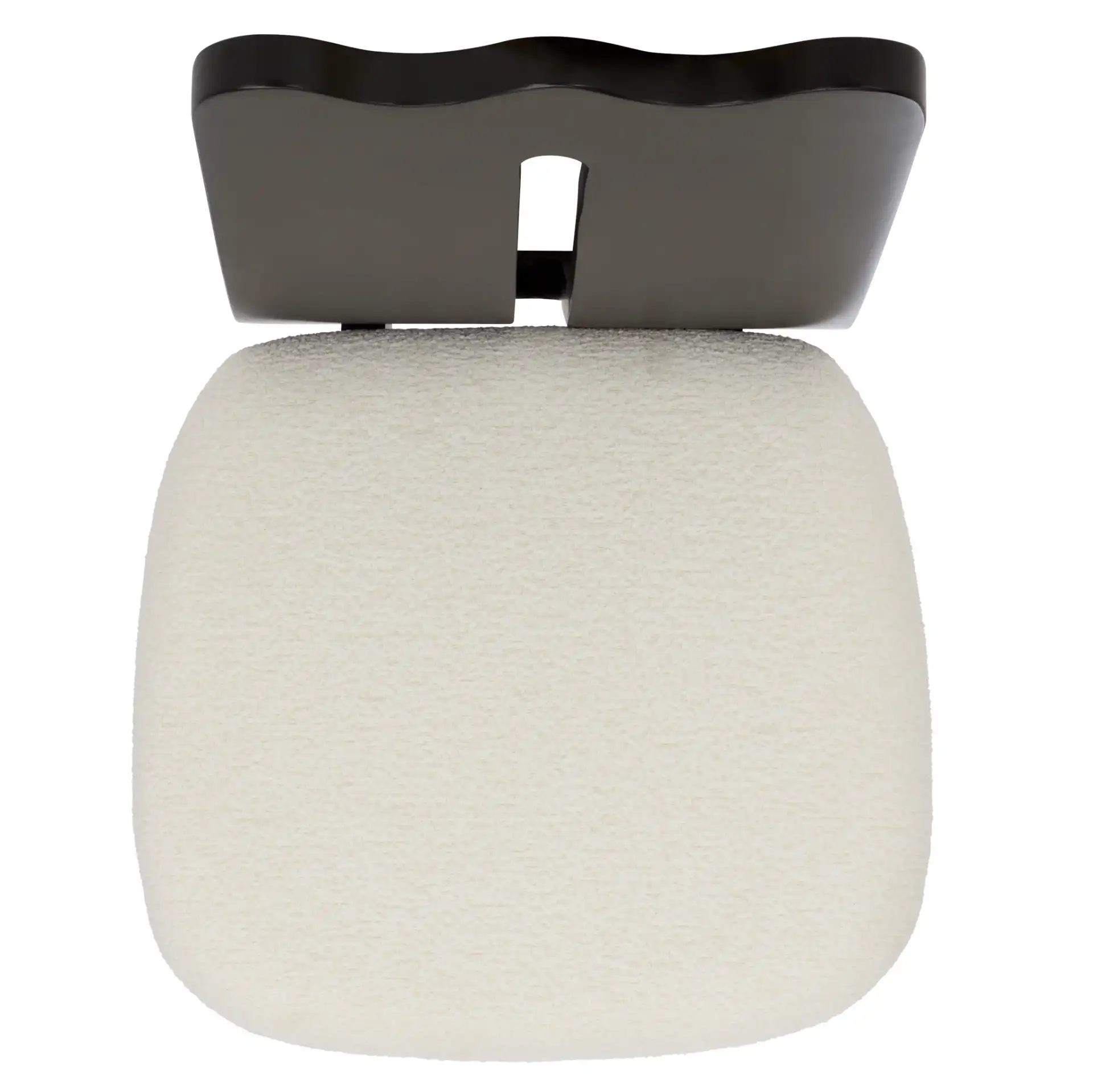 Kieran Dining Chair in Cream / Black, detail view