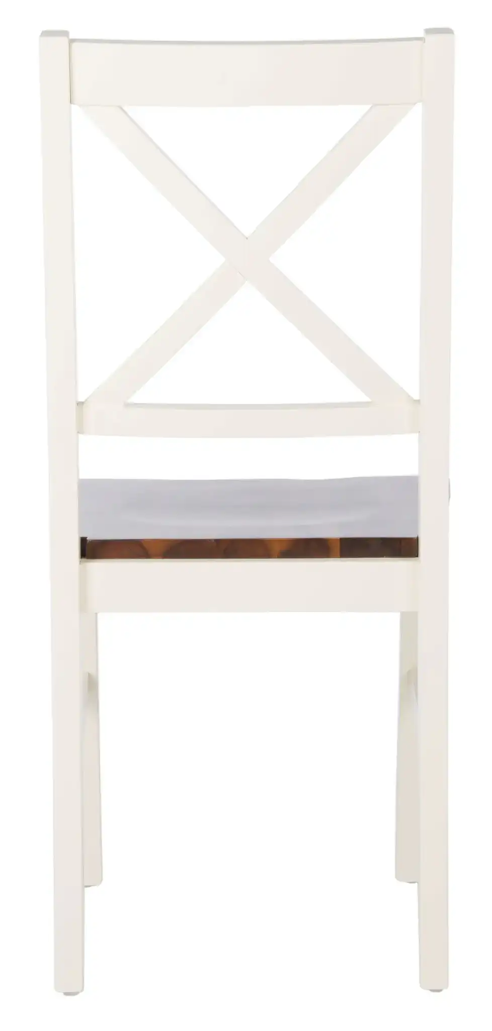 Akash Dining Chair (Set of 2) in White / Natural, detail view