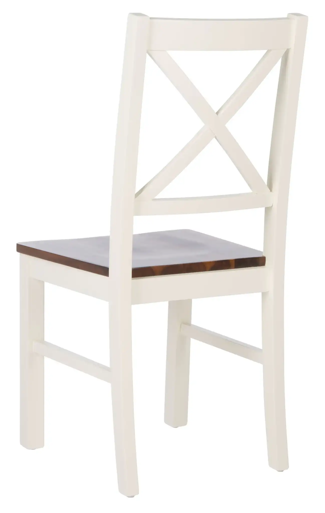 Akash Dining Chair (Set of 2) in White / Natural, detail view