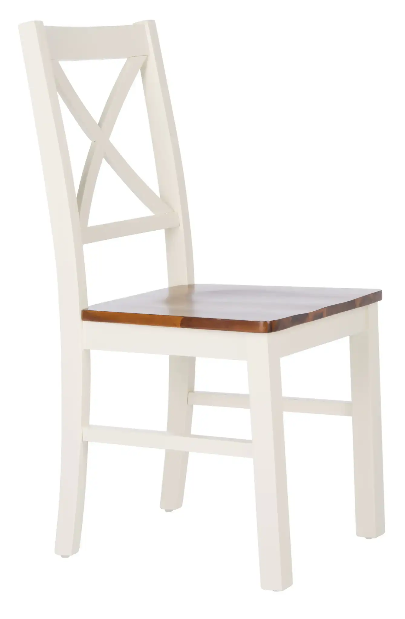 Akash Dining Chair (Set of 2) in White / Natural, detail view