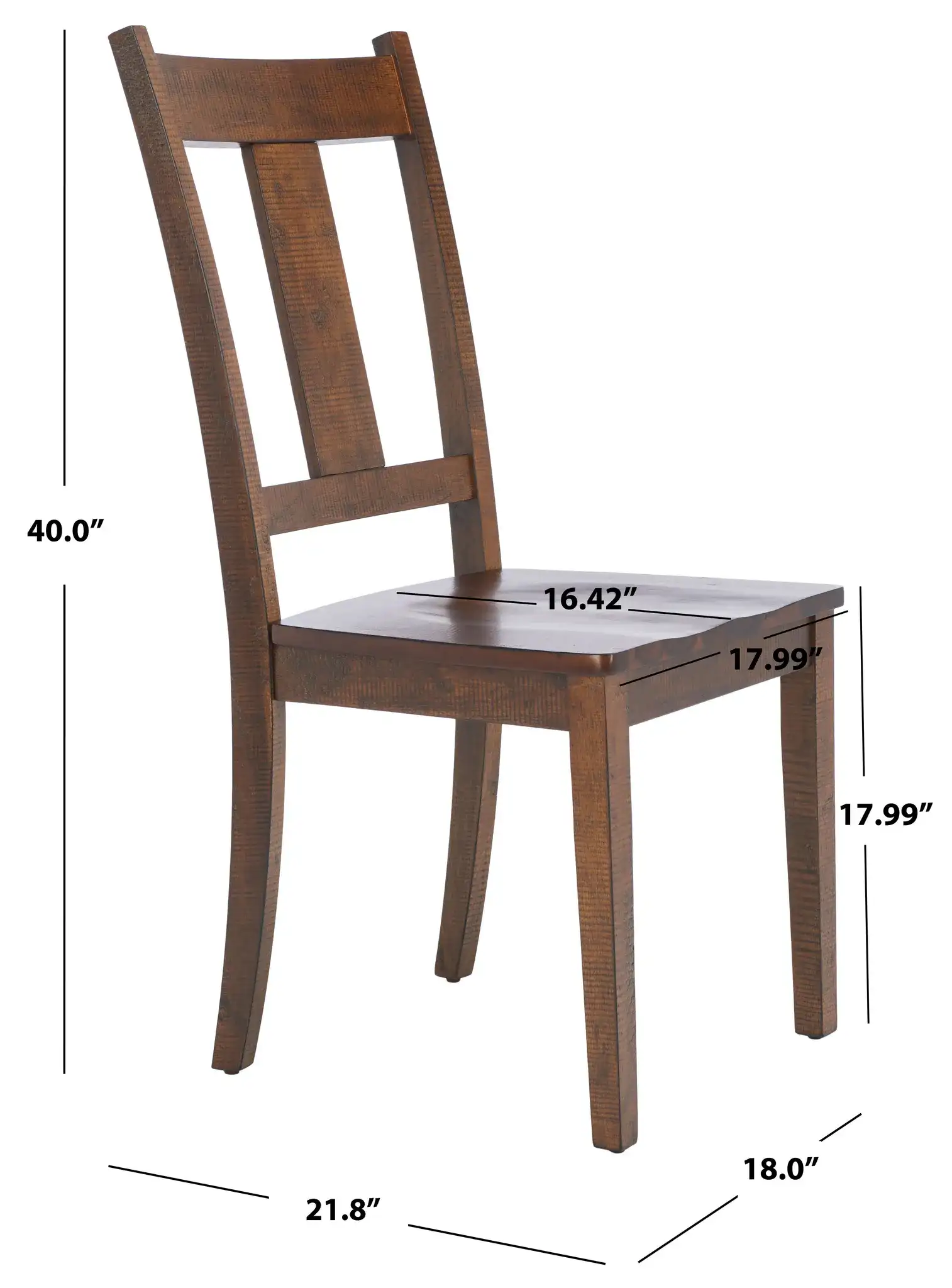 Sergio Dining Chair (Set of 2) in Rustic Cafe, detail view