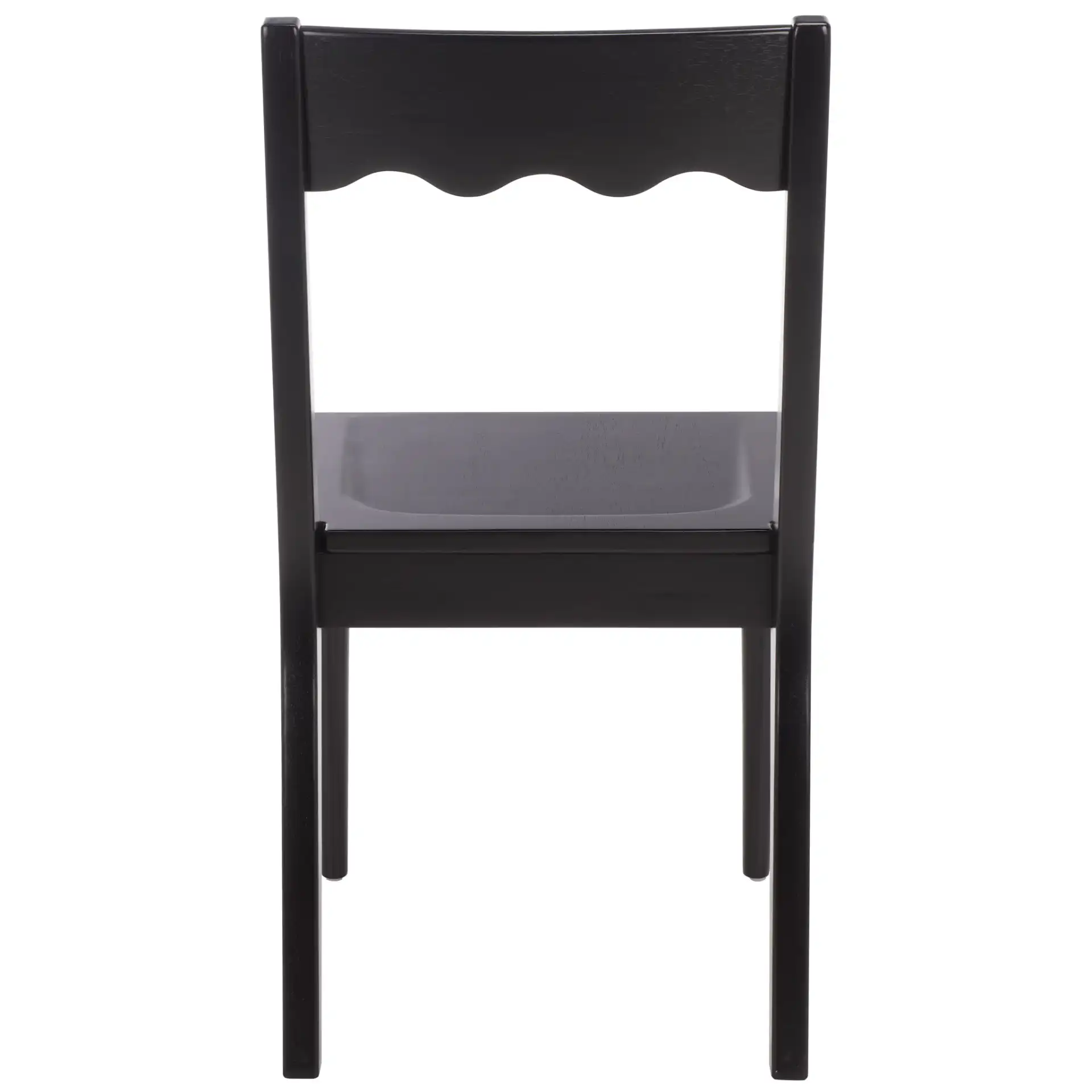 Rosetty Scallop Dining Chairs (Set Of 2) in Black, detail view