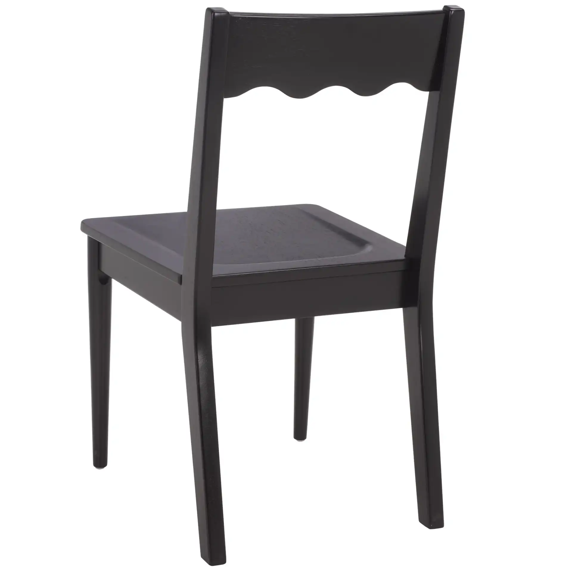 Rosetty Scallop Dining Chairs (Set Of 2) in Black, detail view