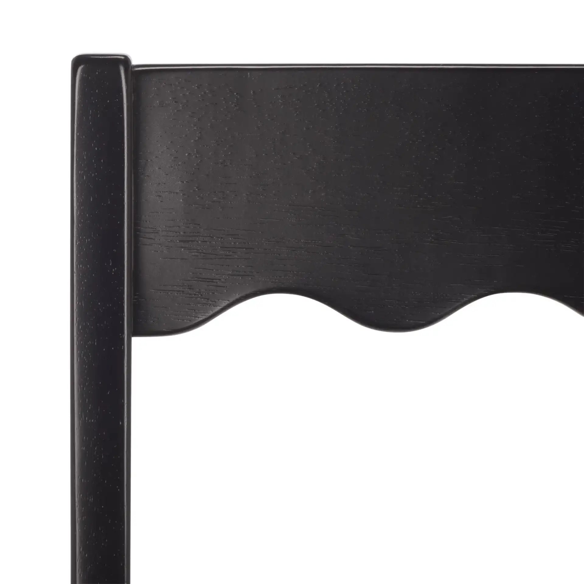 Rosetty Scallop Dining Chairs (Set Of 2) in Black in a styled room