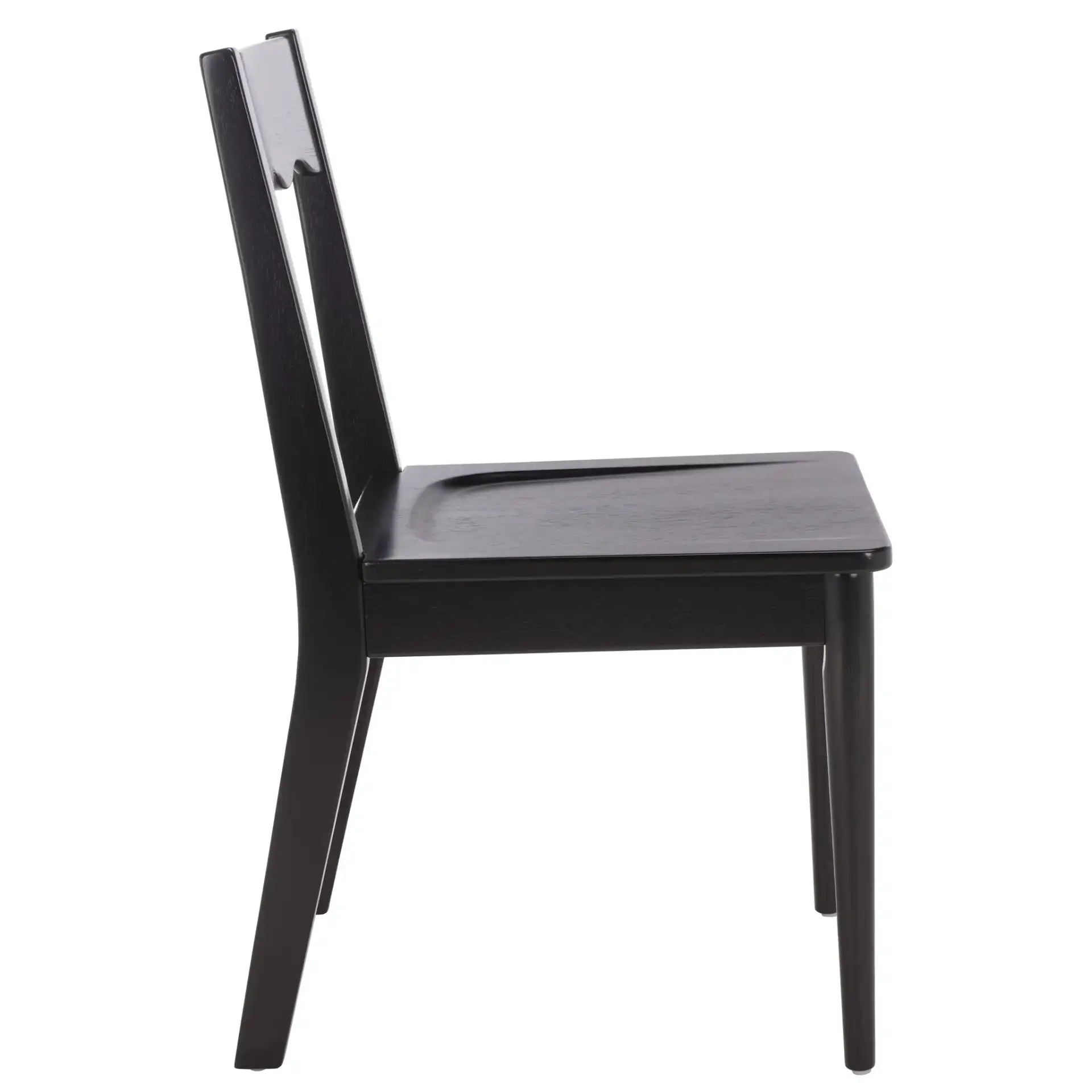 Rosetty Scallop Dining Chairs (Set Of 2) in Black, detail view