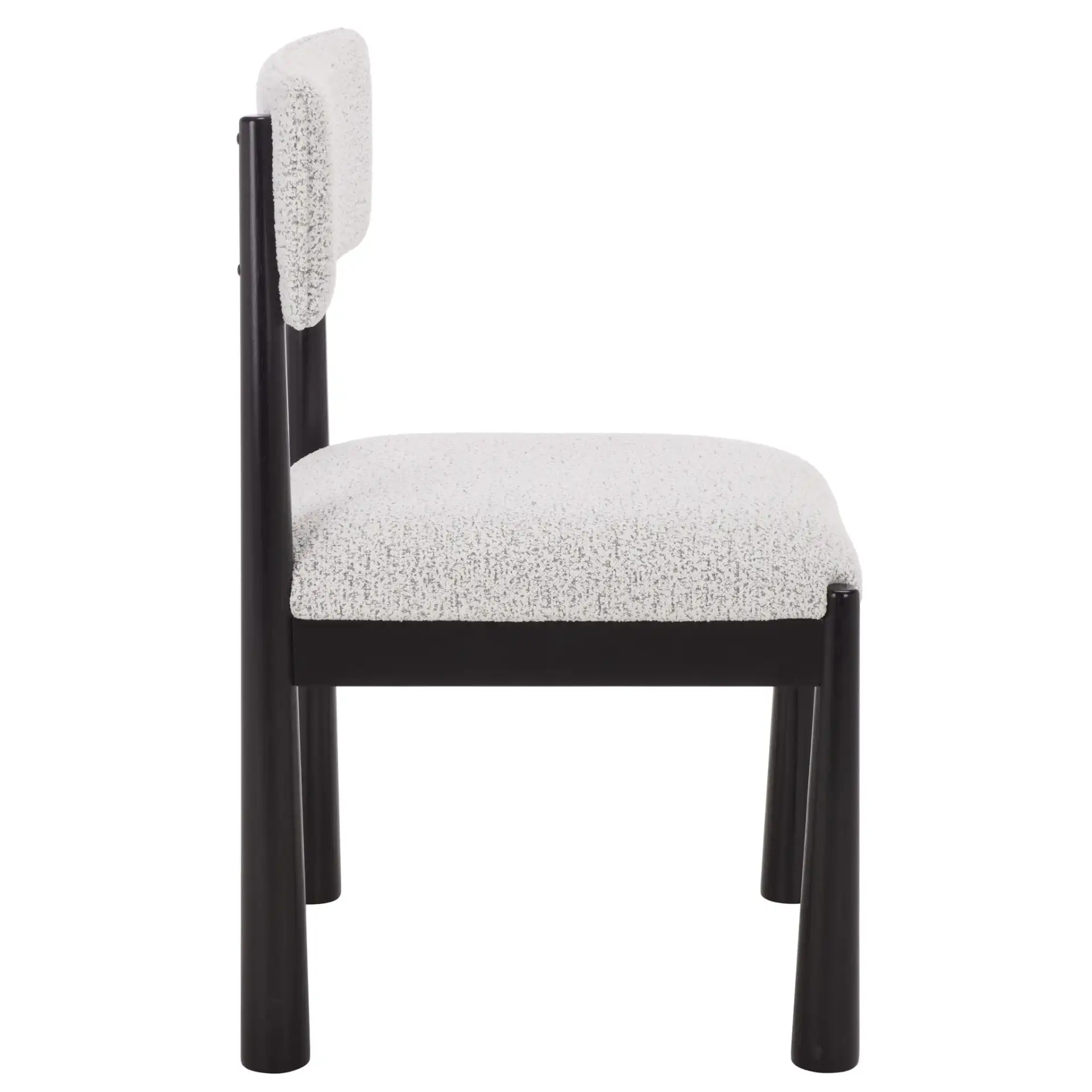 Koki Dining Chair in Black / White, detail view