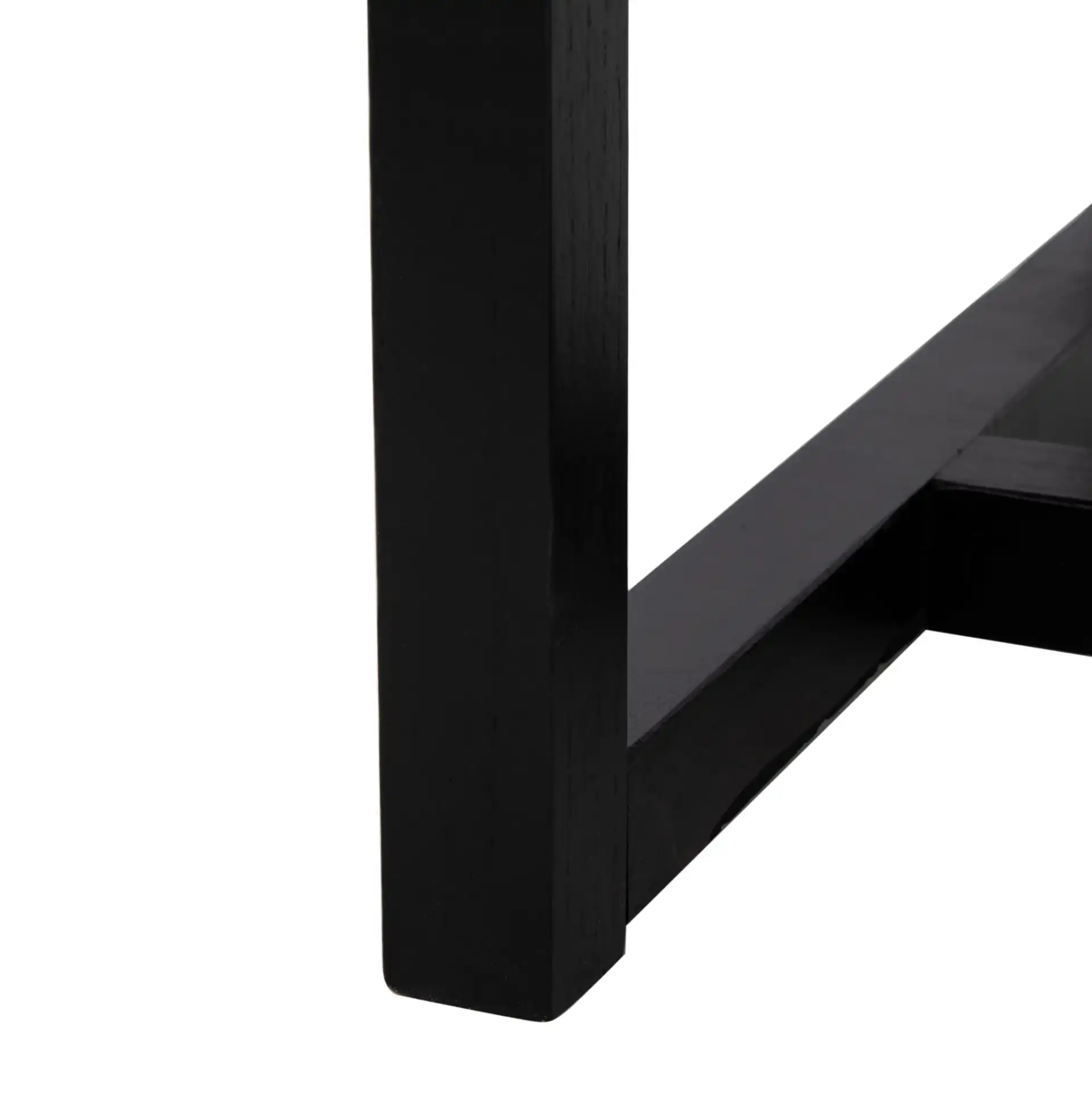 Bernice Cane Dining Chair in Black / Natural, detail view
