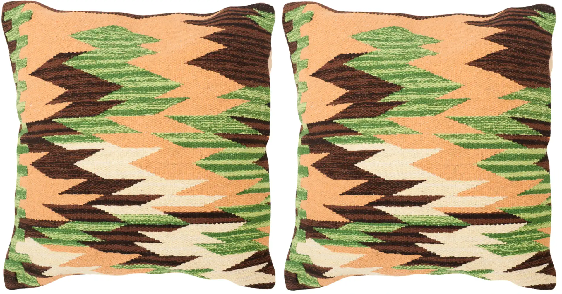 Canyon Pillow (Set Of 2) in Forest Neutrals, detail view