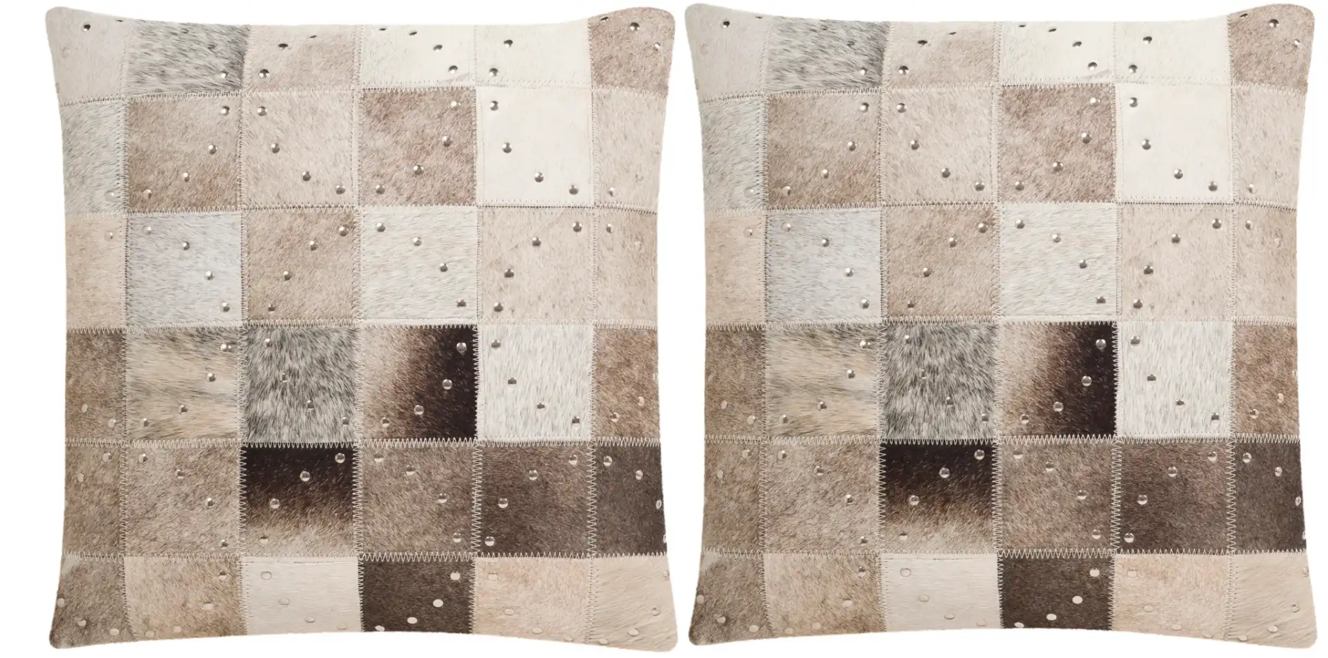 Phoebe Pillow (Set of 2) in White, detail view