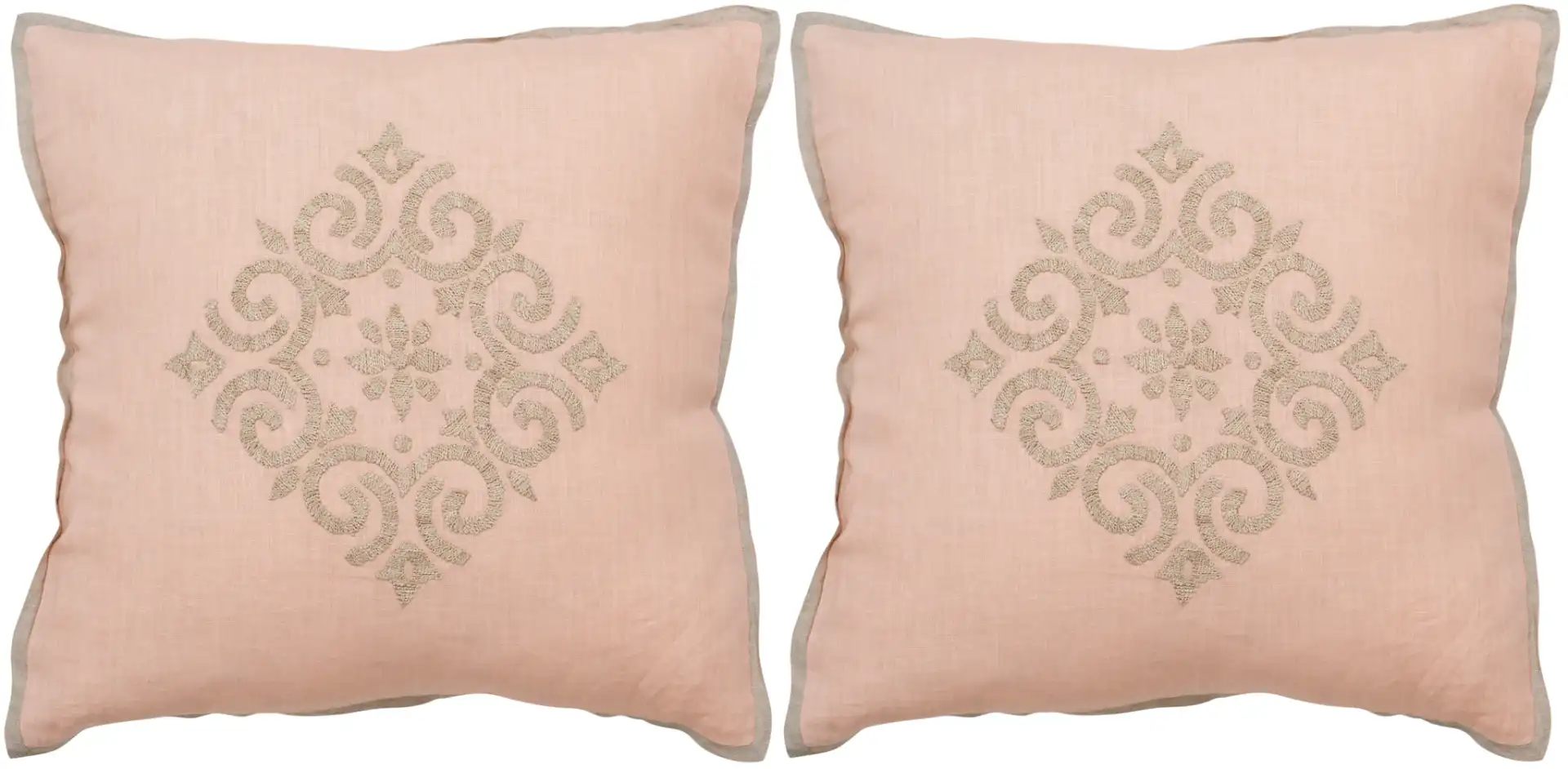 Isola Pillow (Set Of 2) in Petal, detail view