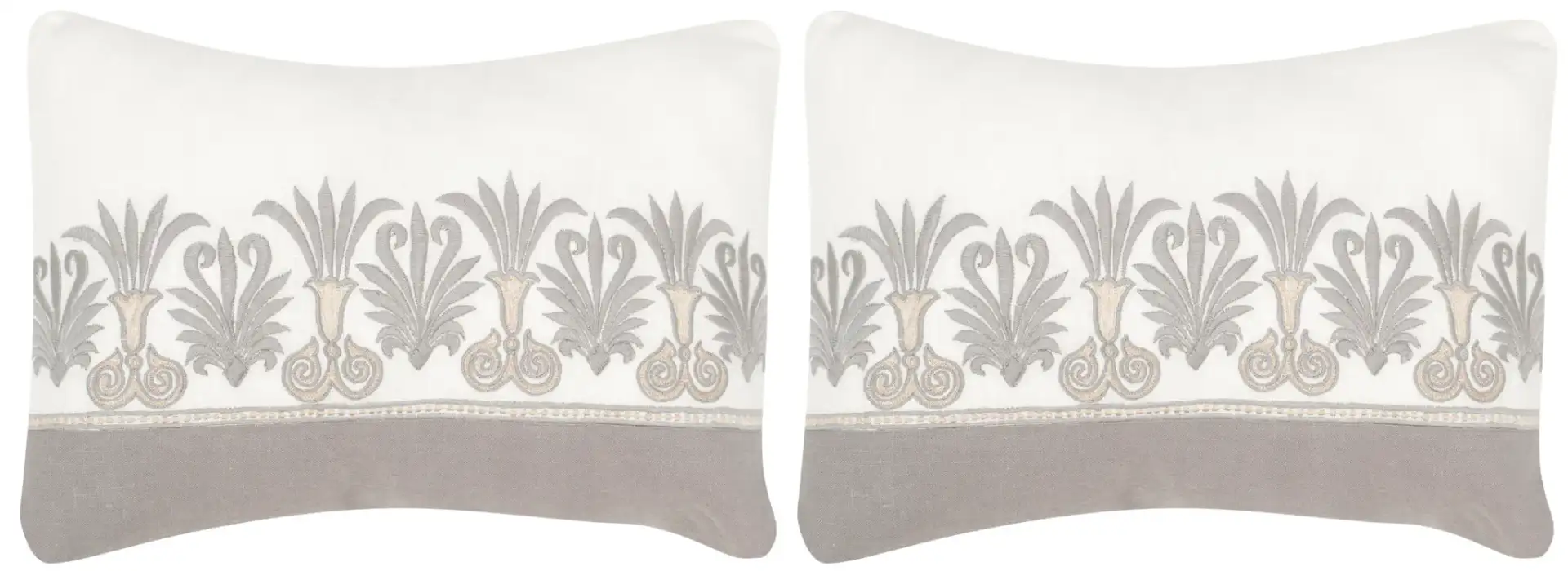 Royal Palm Pillow (Set of 2) in Sterling