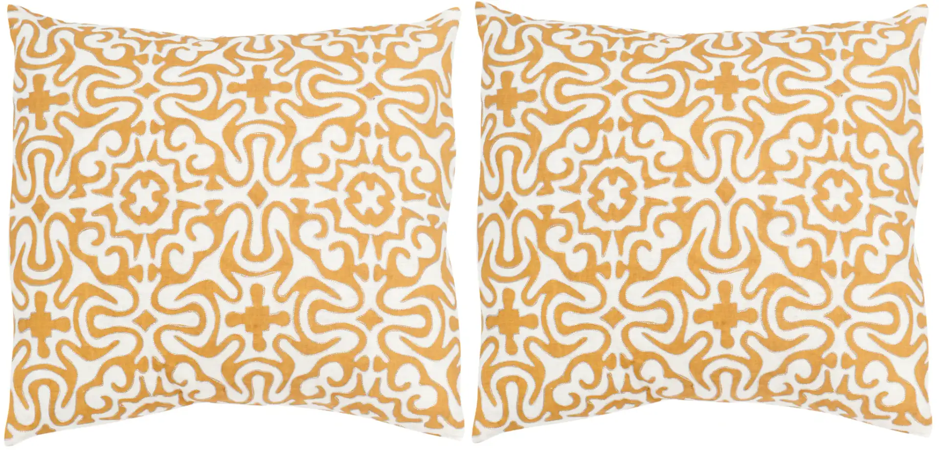 Quixote Pillow (Set Of 2) in Sienna, detail view